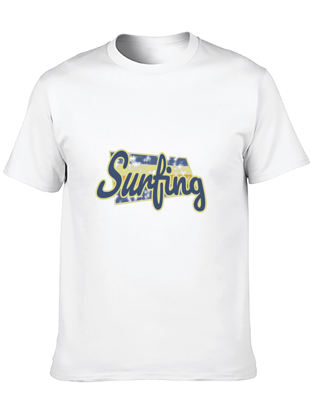Surfing Graphic Print Black T-Shirt