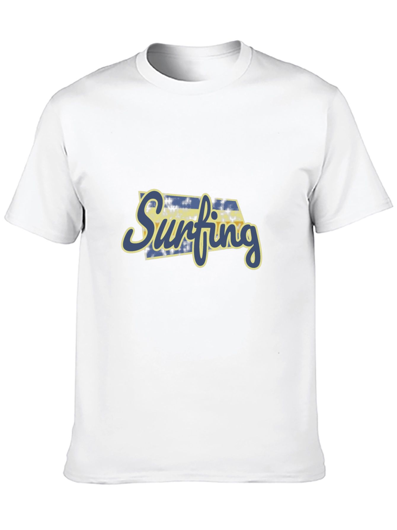 Surfing Graphic Print Black T-Shirt