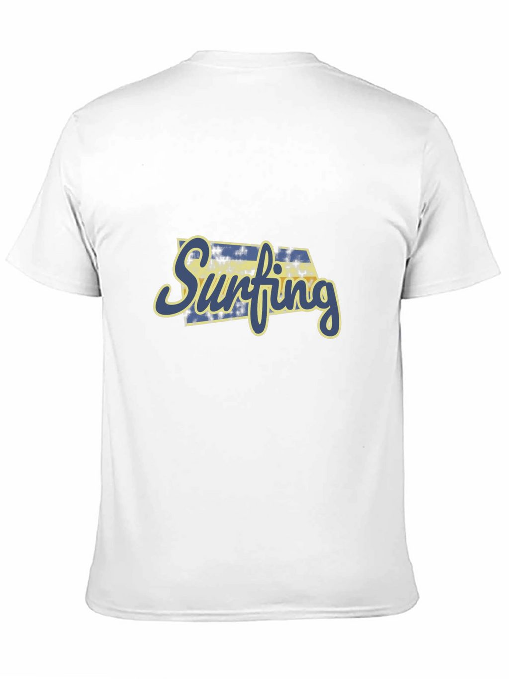 Surfing Graphic Print Black T-Shirt