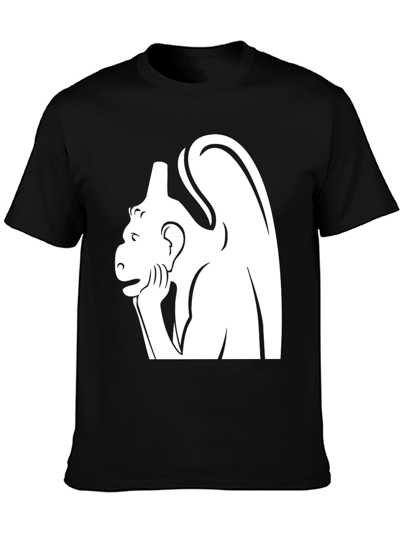 Notre Dame Gargoyle T-Shirt - Black Cotton Blend