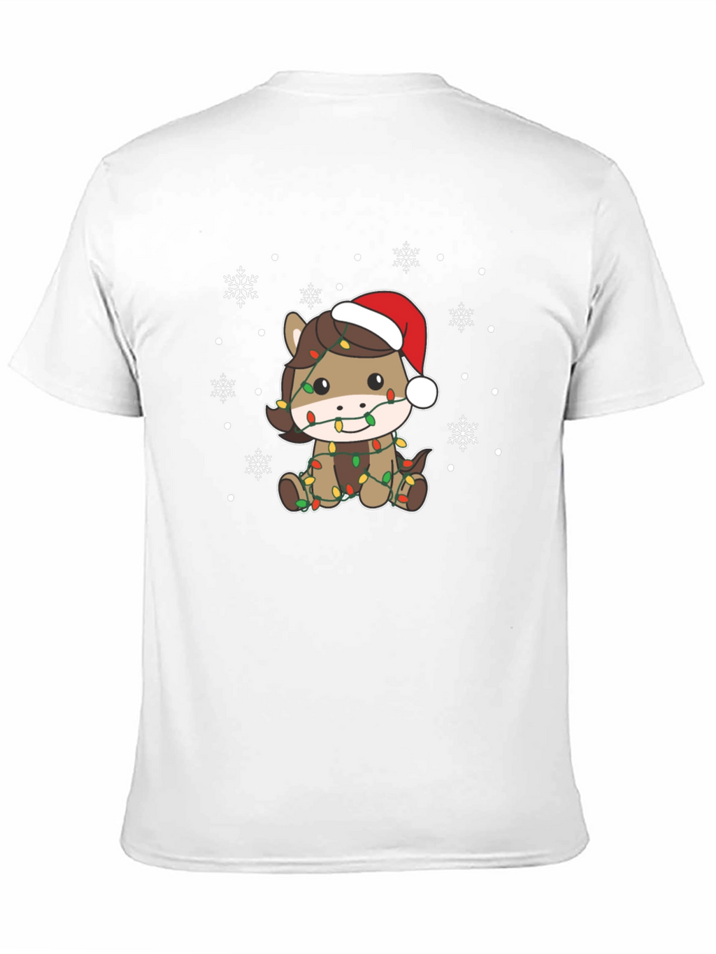 Festive Horse Christmas Lights T-Shirt