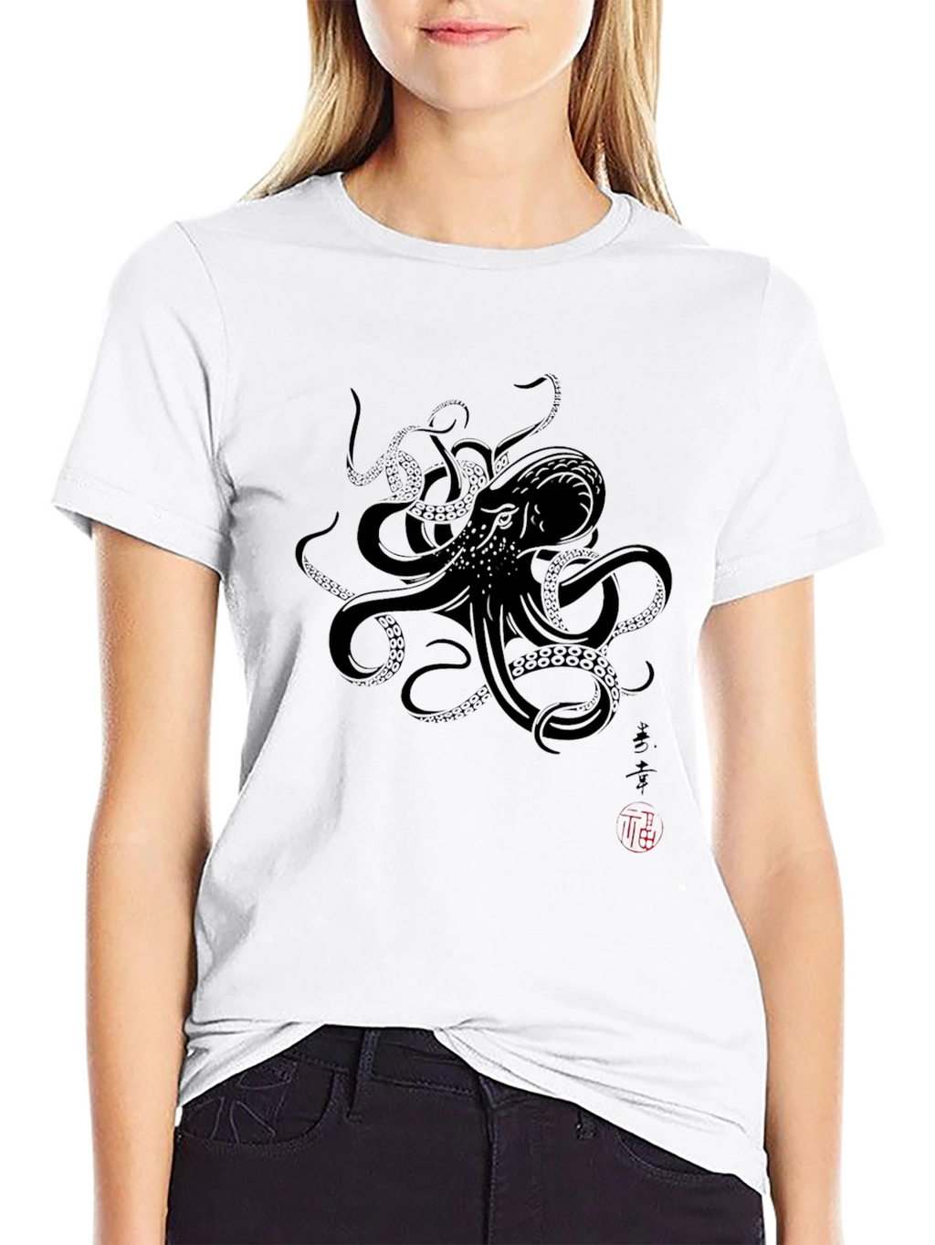 Octopus Graphic Tee - Mens Black T-Shirt