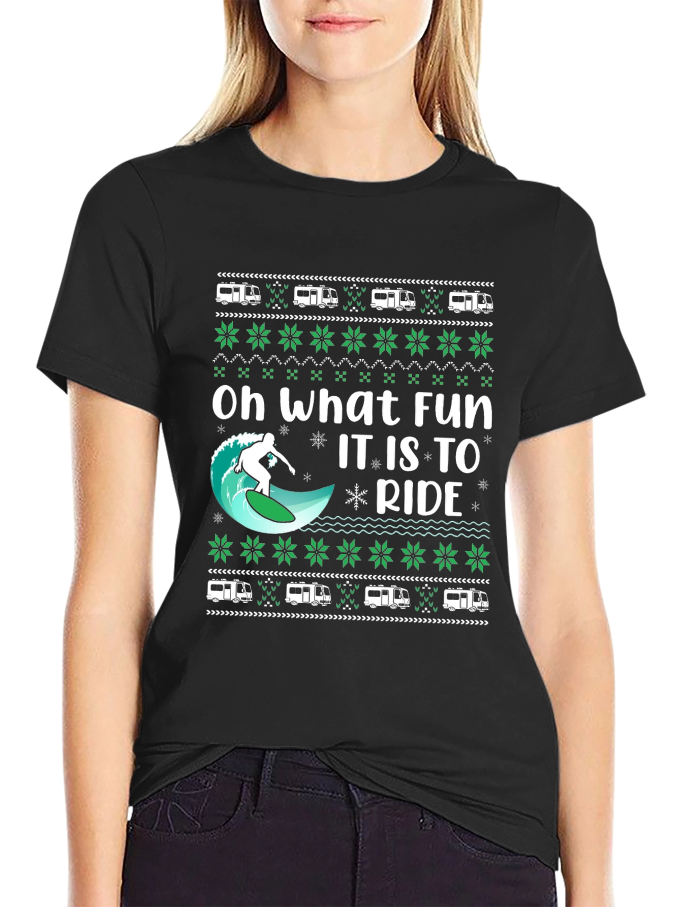 Oh What Fun It Is To Ride Holiday T-Shirt