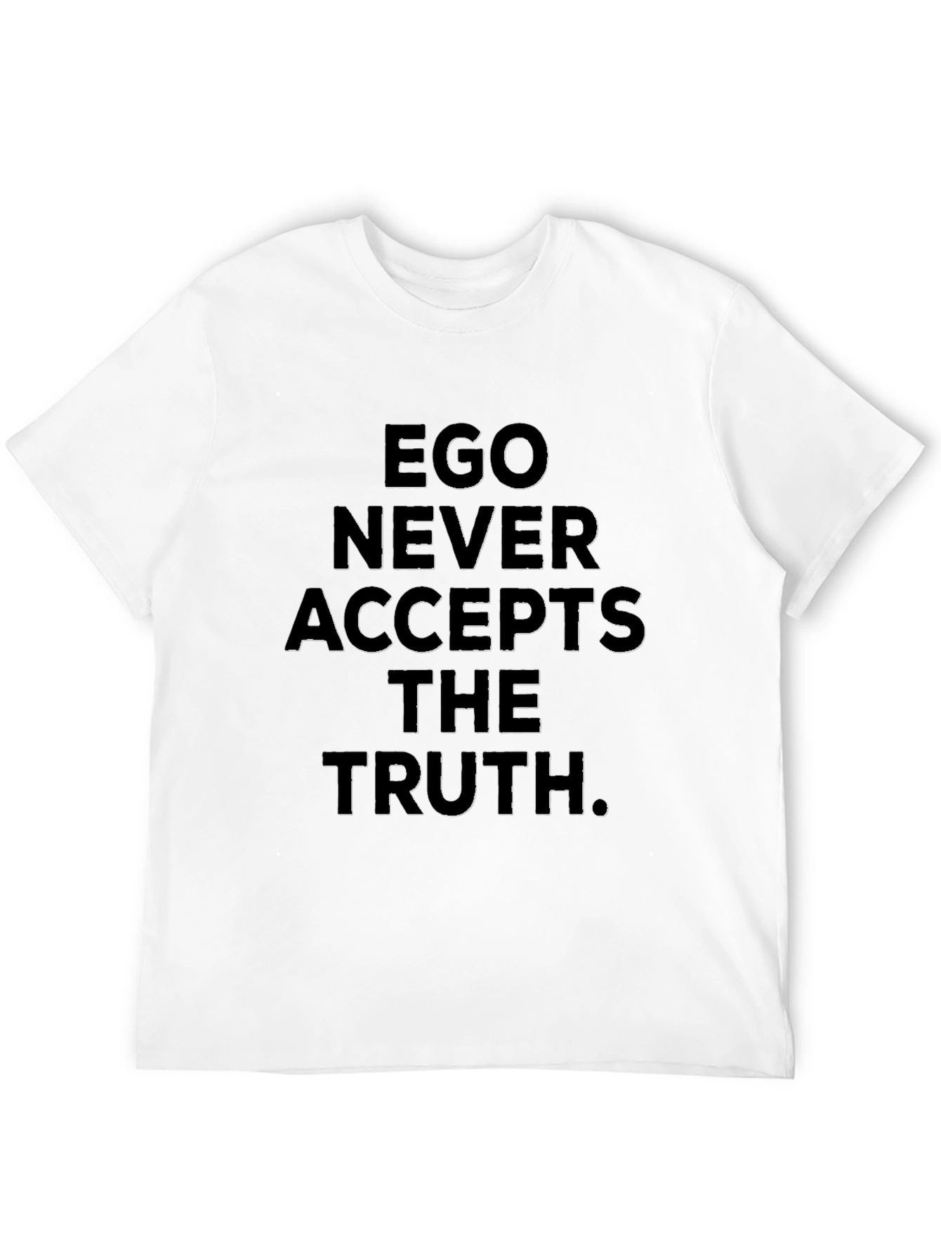 Ego Truth Graphic Tee - Black Crew Neck T-Shirt