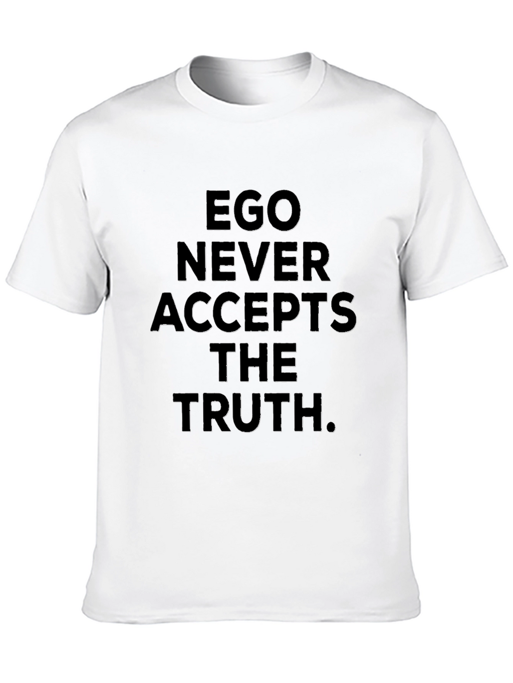 Ego Truth Graphic Tee - Black Crew Neck T-Shirt