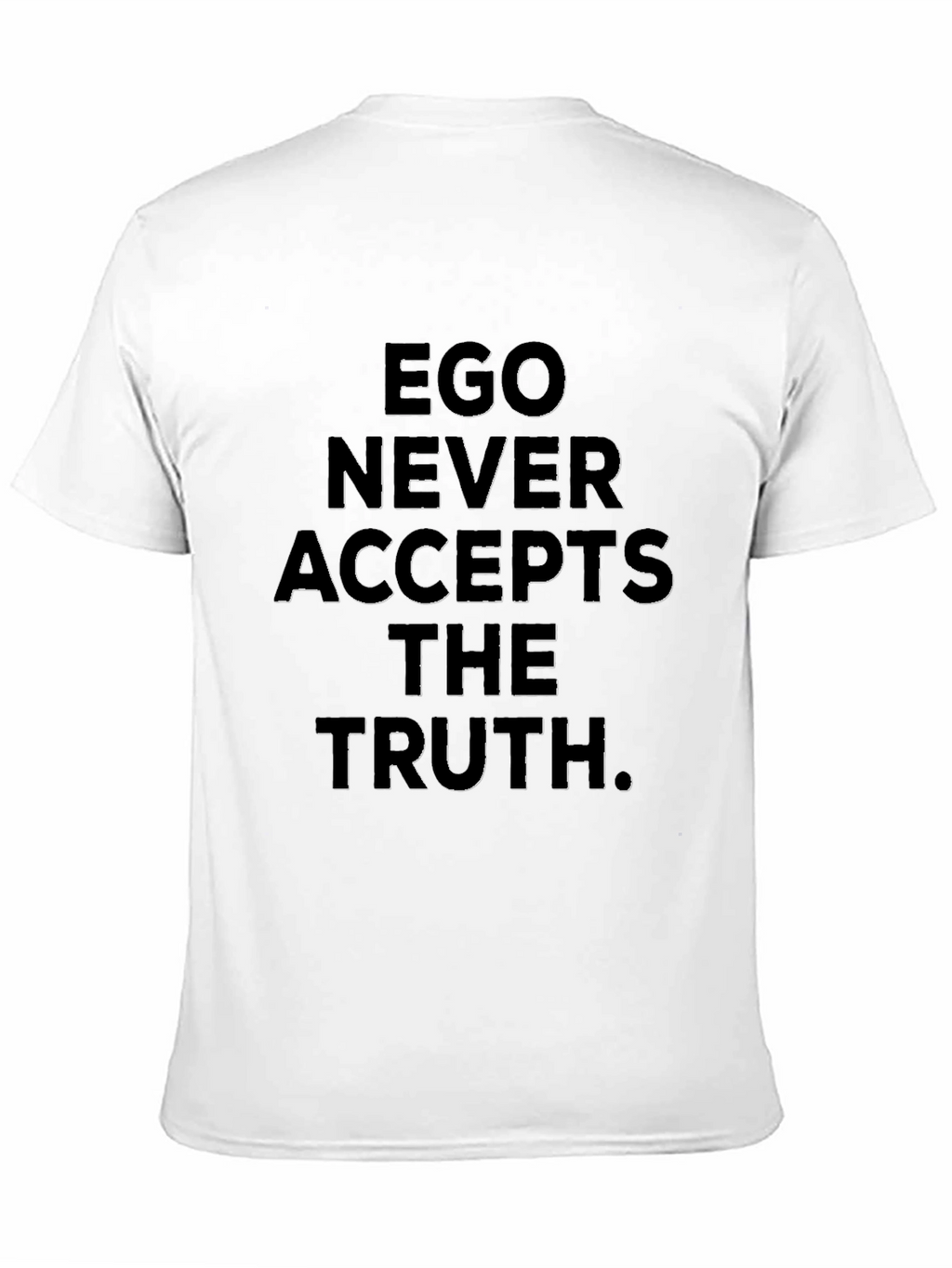 Ego Truth Graphic Tee - Black Crew Neck T-Shirt