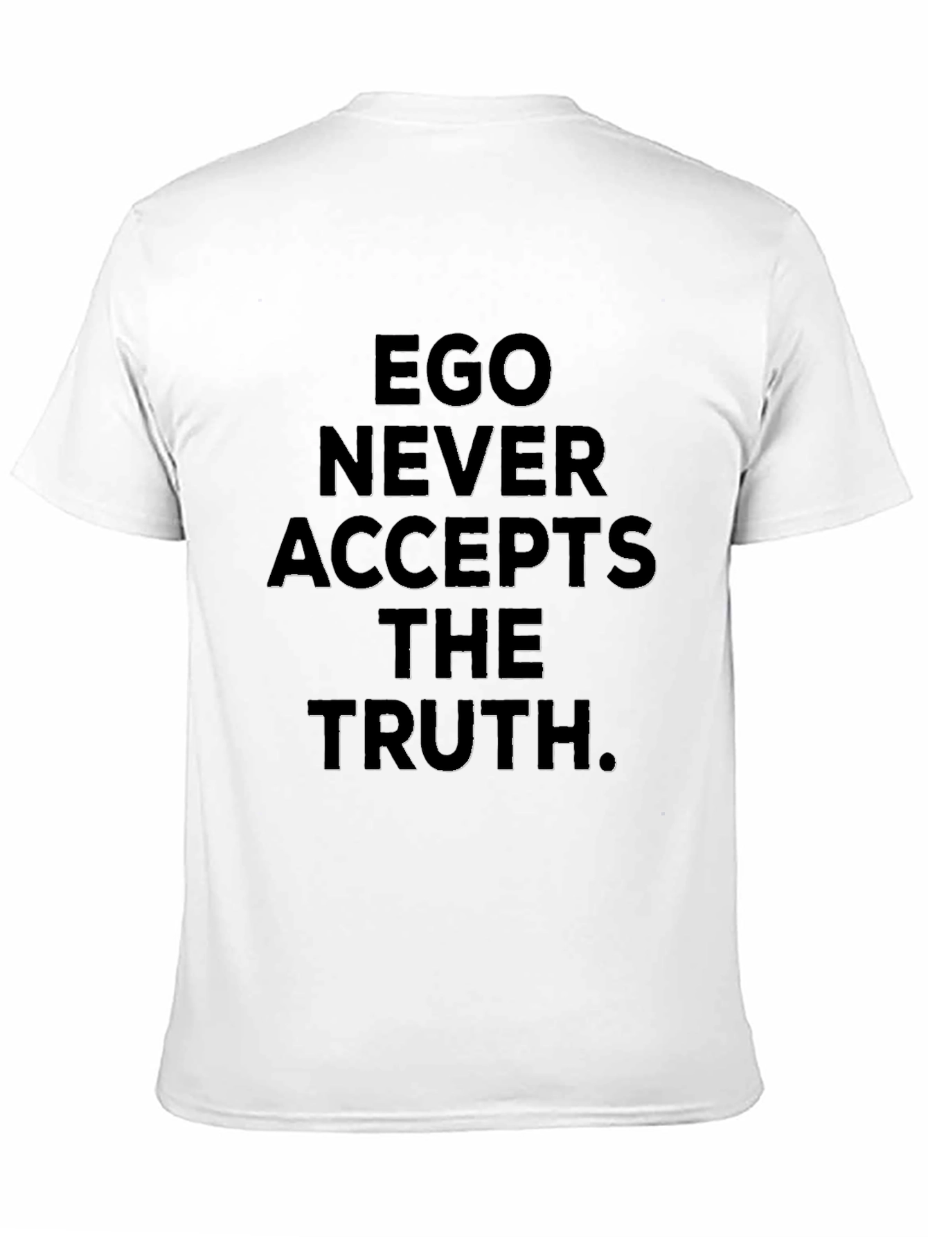 Ego Truth Graphic Tee - Black Crew Neck T-Shirt
