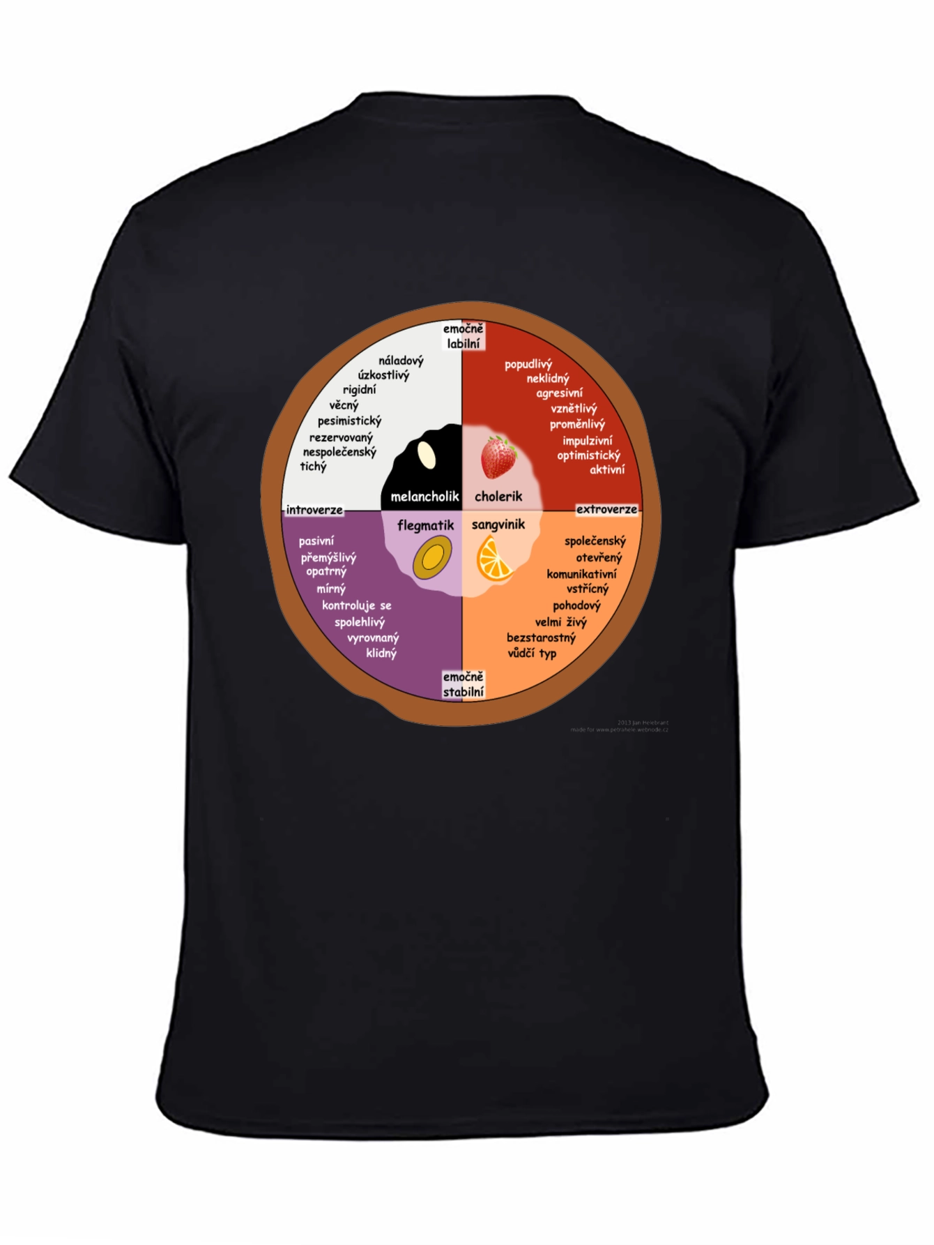 Personality Wheel T-Shirt - Introvert Extrovert Type