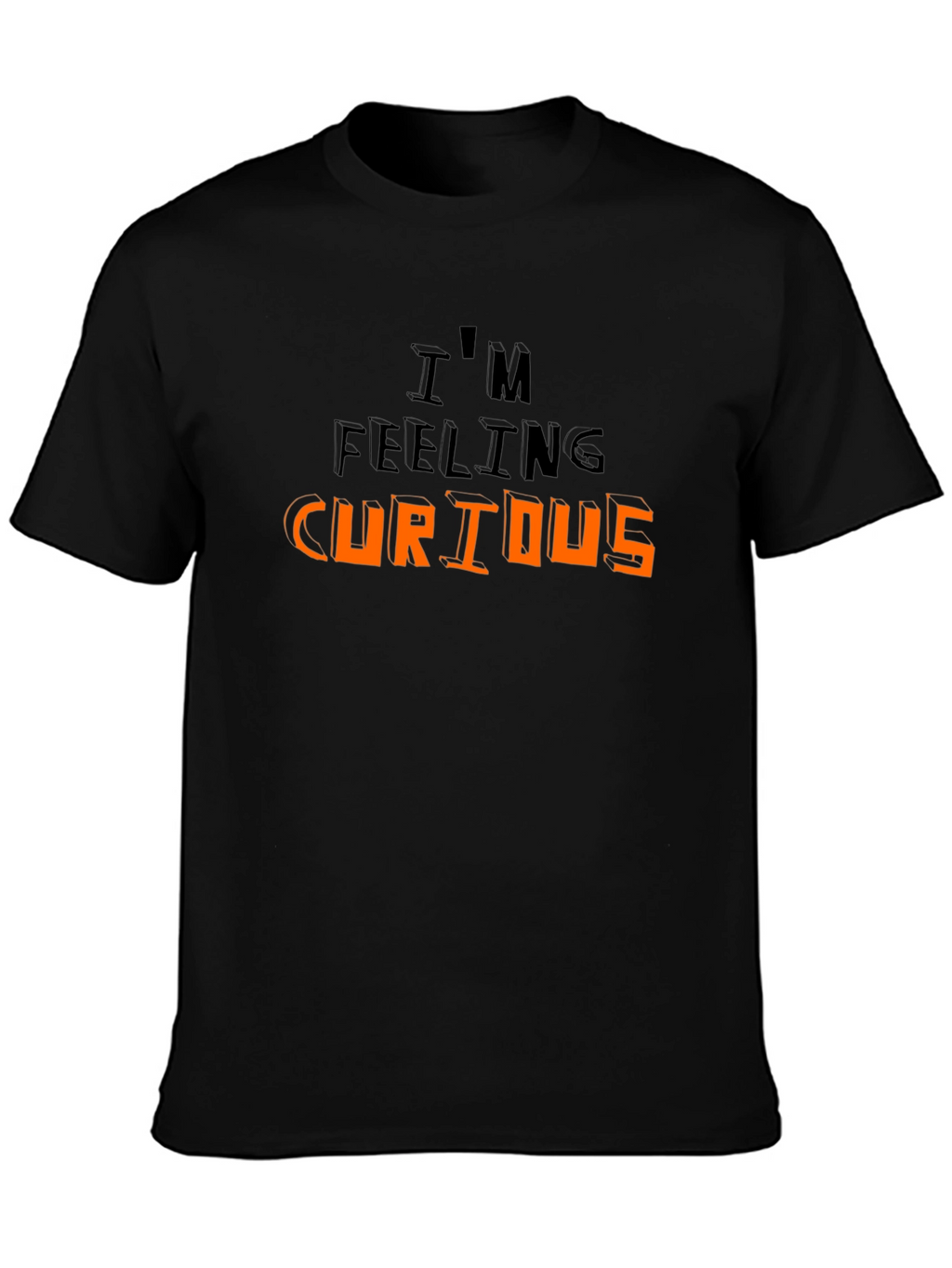 Im Feeling Curious Graphic T-Shirt - Black