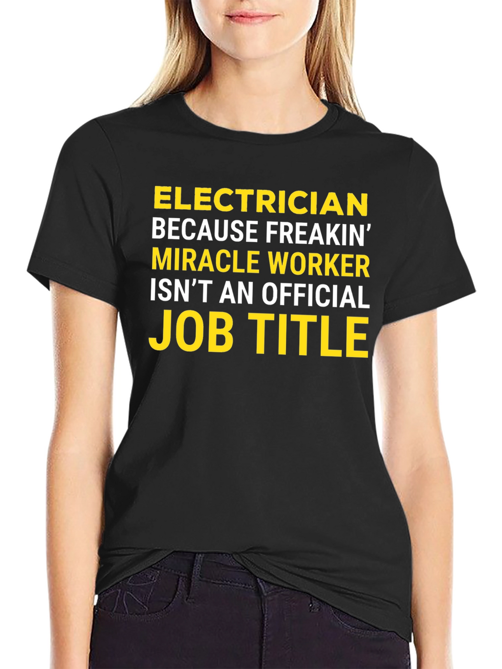 Electrician Funny Job Title Graphic T-Shirt