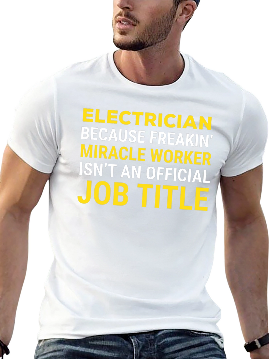 Electrician Funny Job Title Graphic T-Shirt