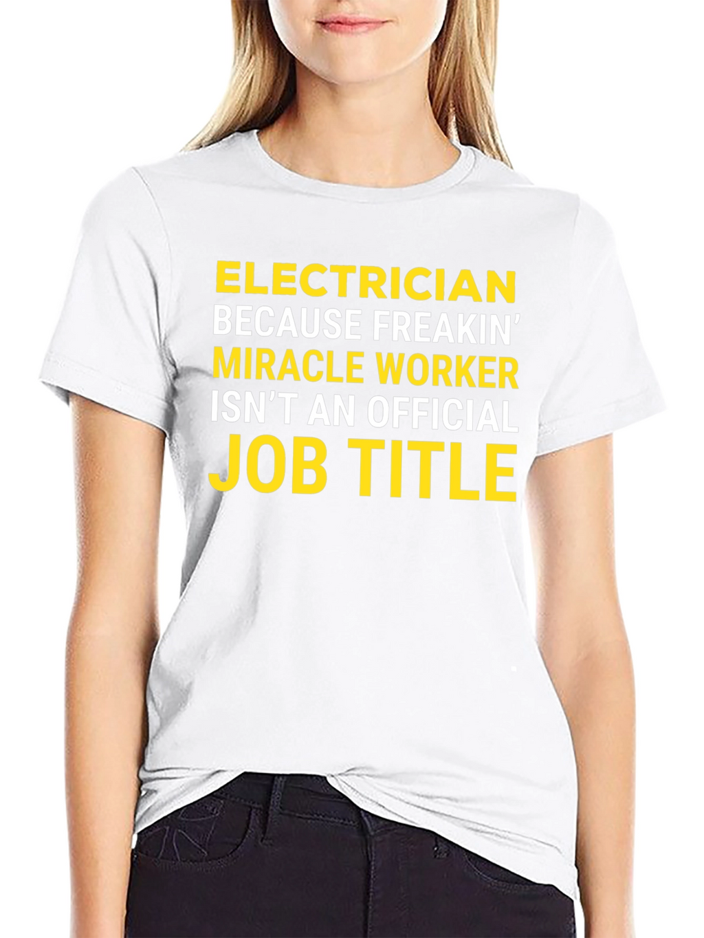Electrician Funny Job Title Graphic T-Shirt
