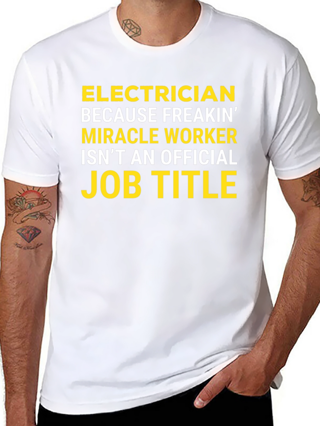Electrician Funny Job Title Graphic T-Shirt