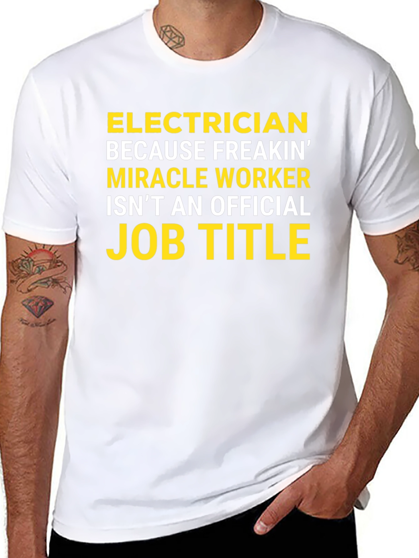Electrician Funny Job Title Graphic T-Shirt