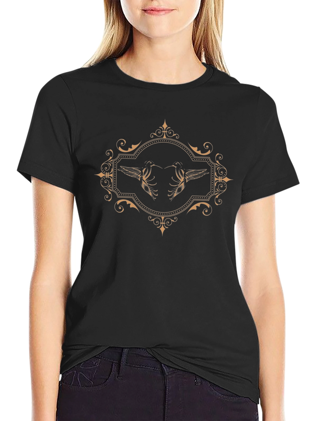 Hummingbird Framed Tee - Stylish Graphic Print