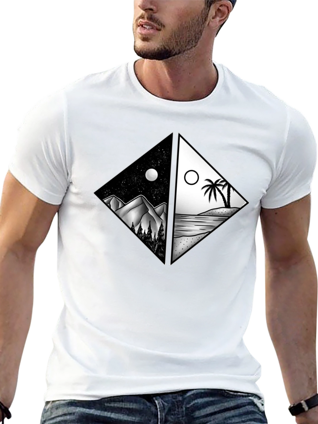 Night & Day Graphic Tee - Nature Lovers Choice