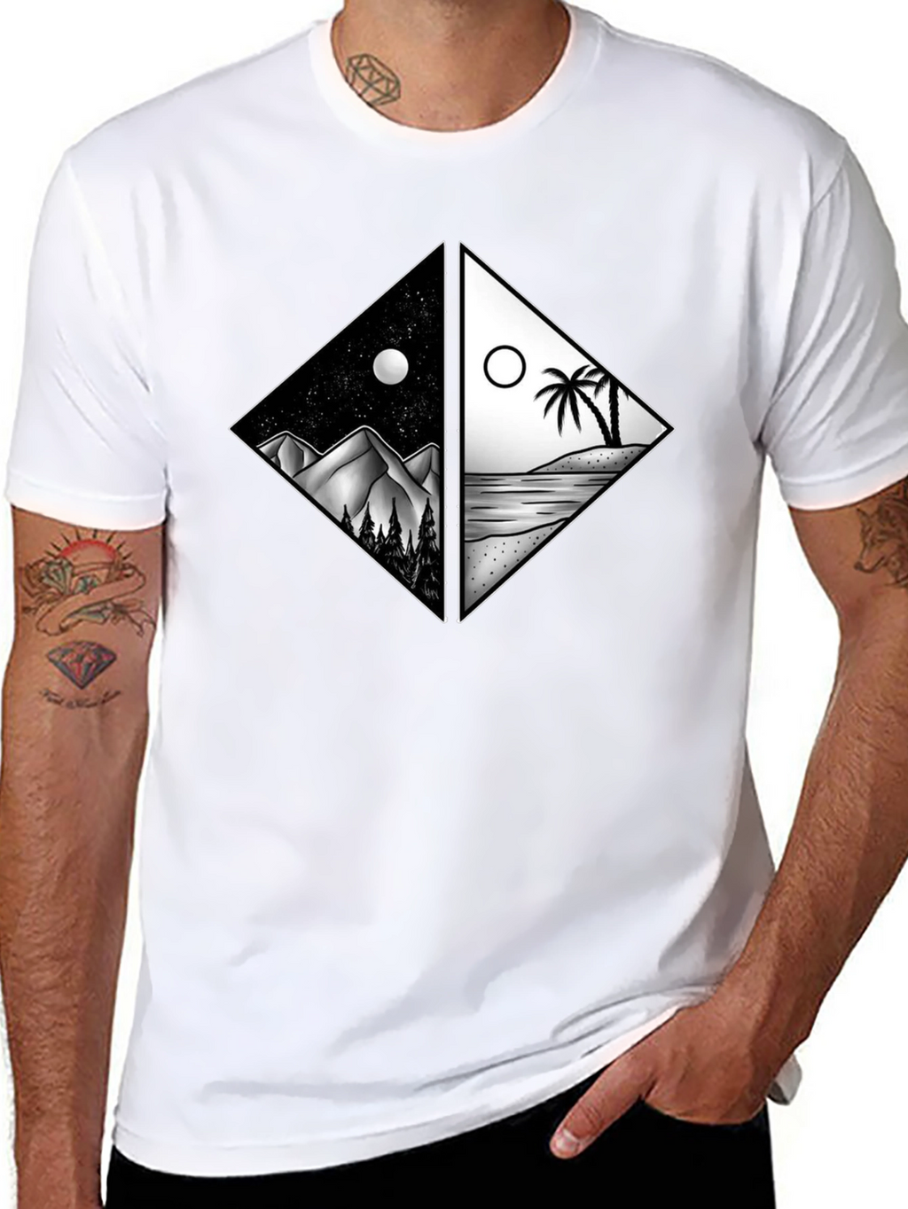 Night & Day Graphic Tee - Nature Lovers Choice