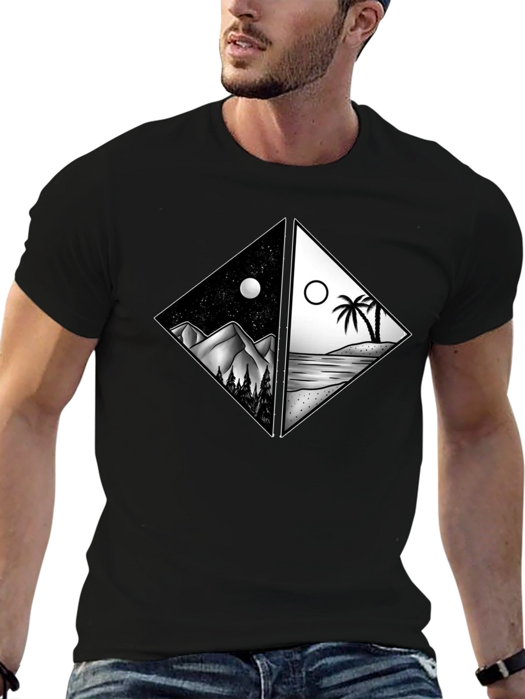 Night & Day Graphic Tee - Nature Lovers Choice