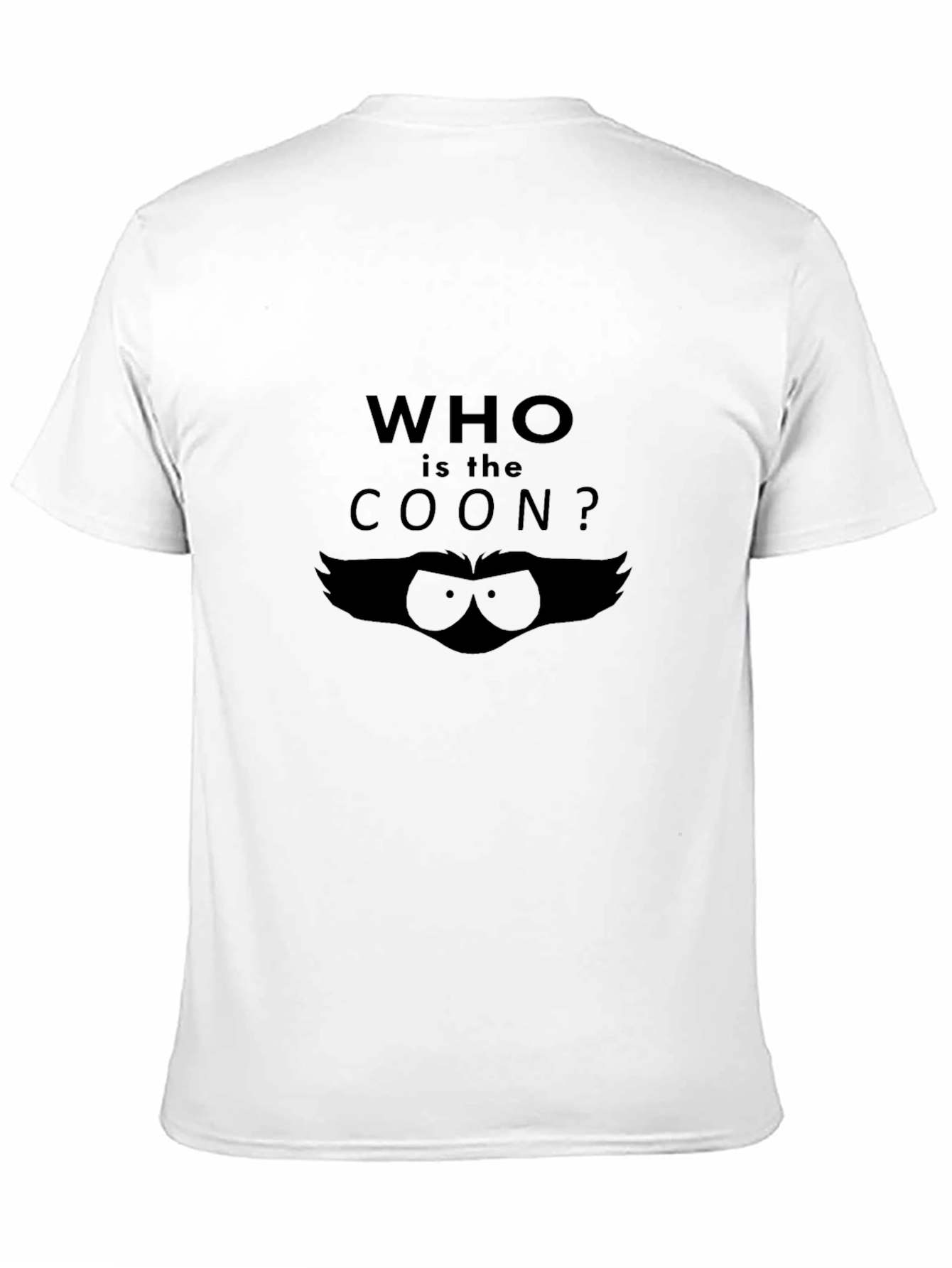 Who is the Coon? Graphic T-Shirt - Black