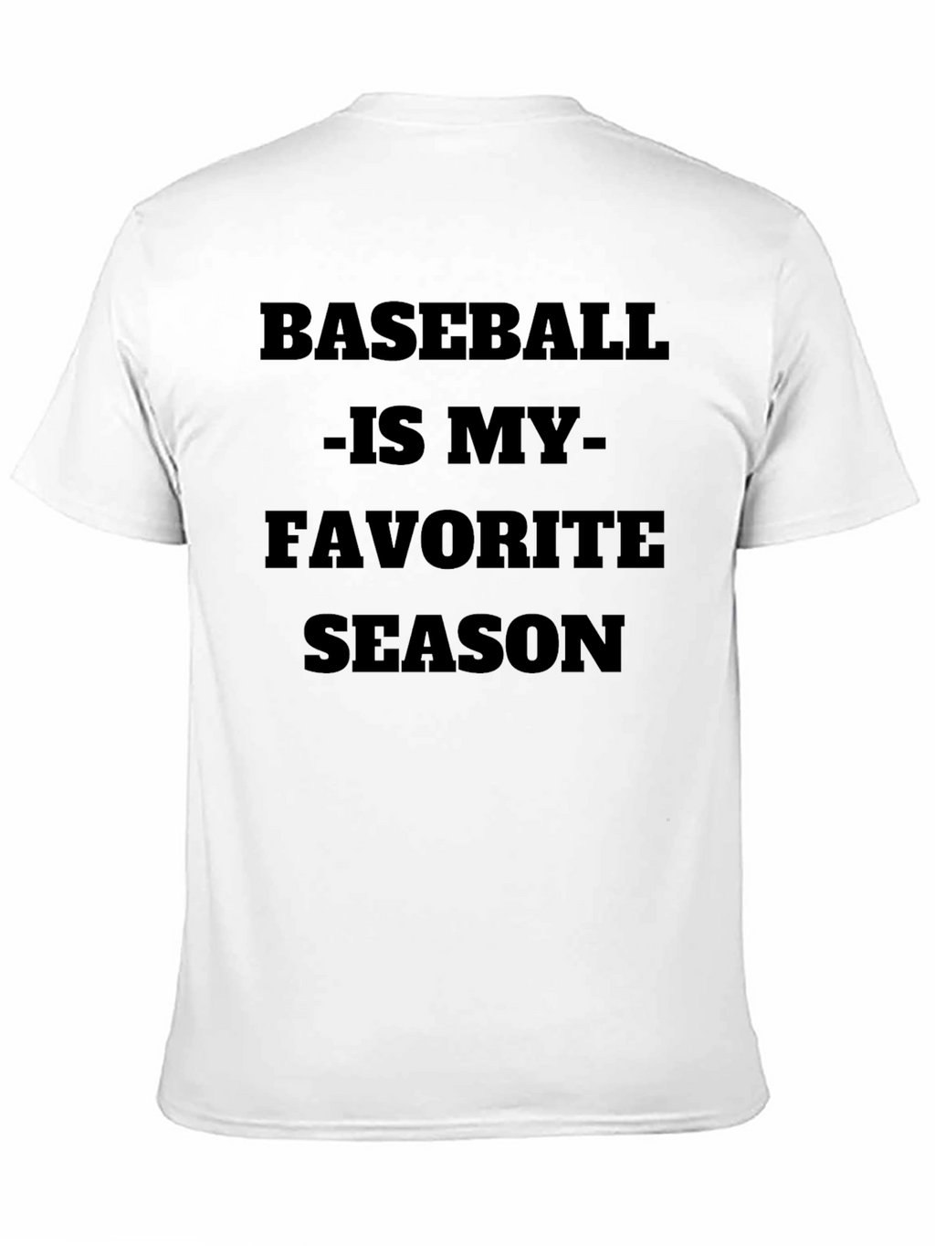 Baseball is My Favorite Season Black T-Shirt