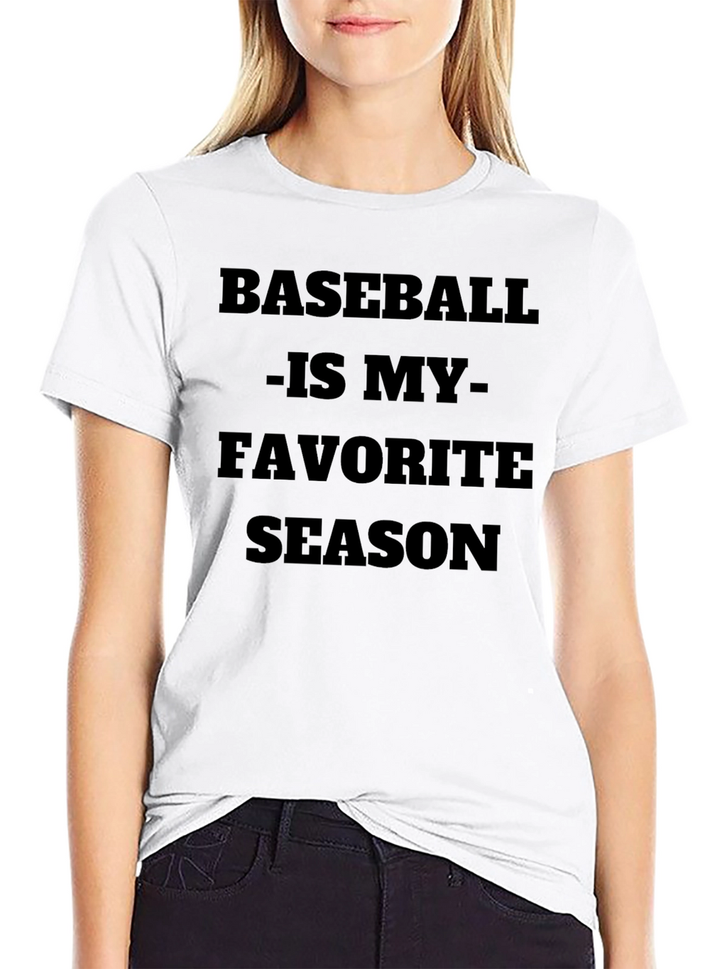 Baseball is My Favorite Season Black T-Shirt