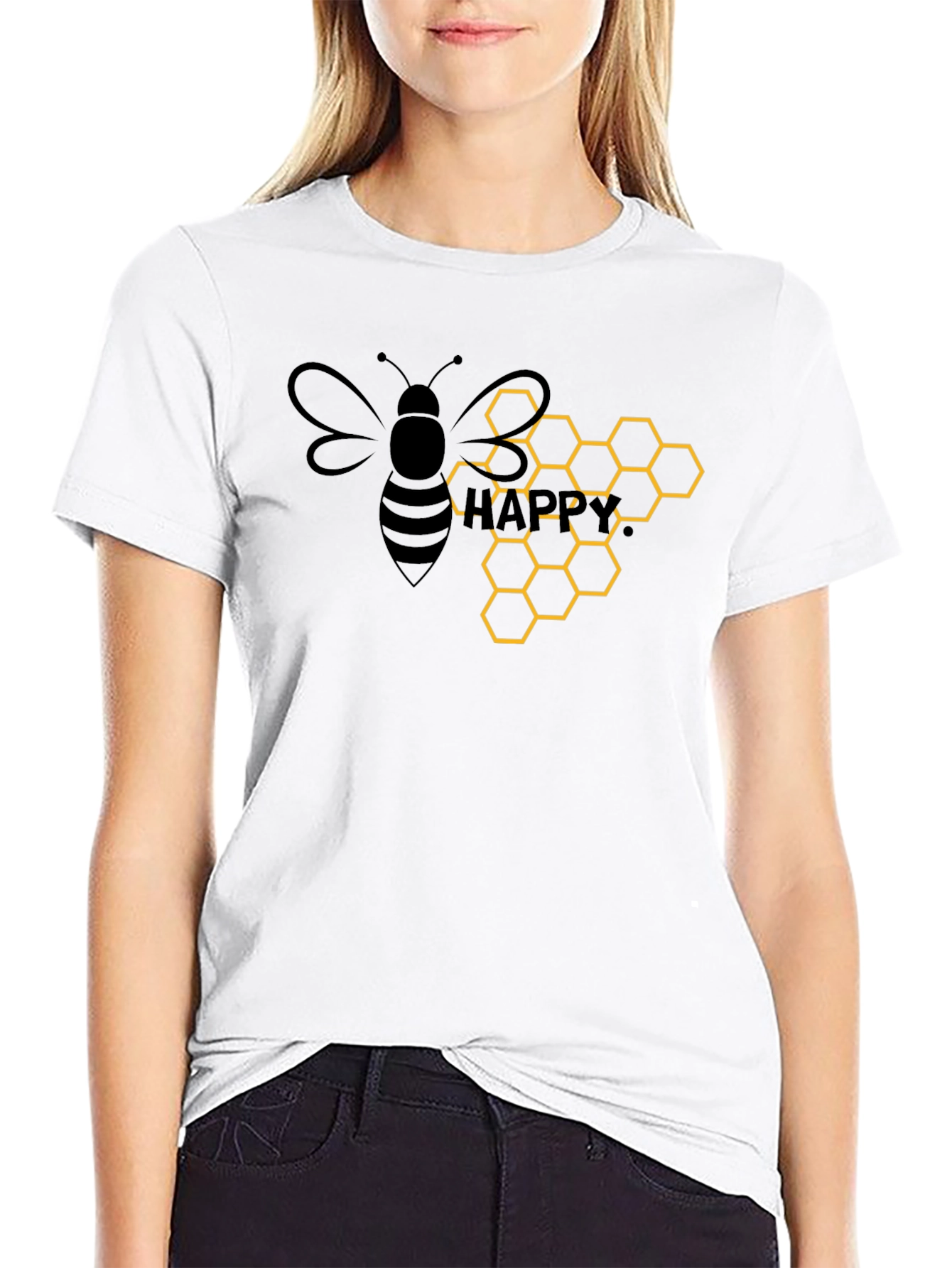 Bee So Happy Graphic T-Shirt