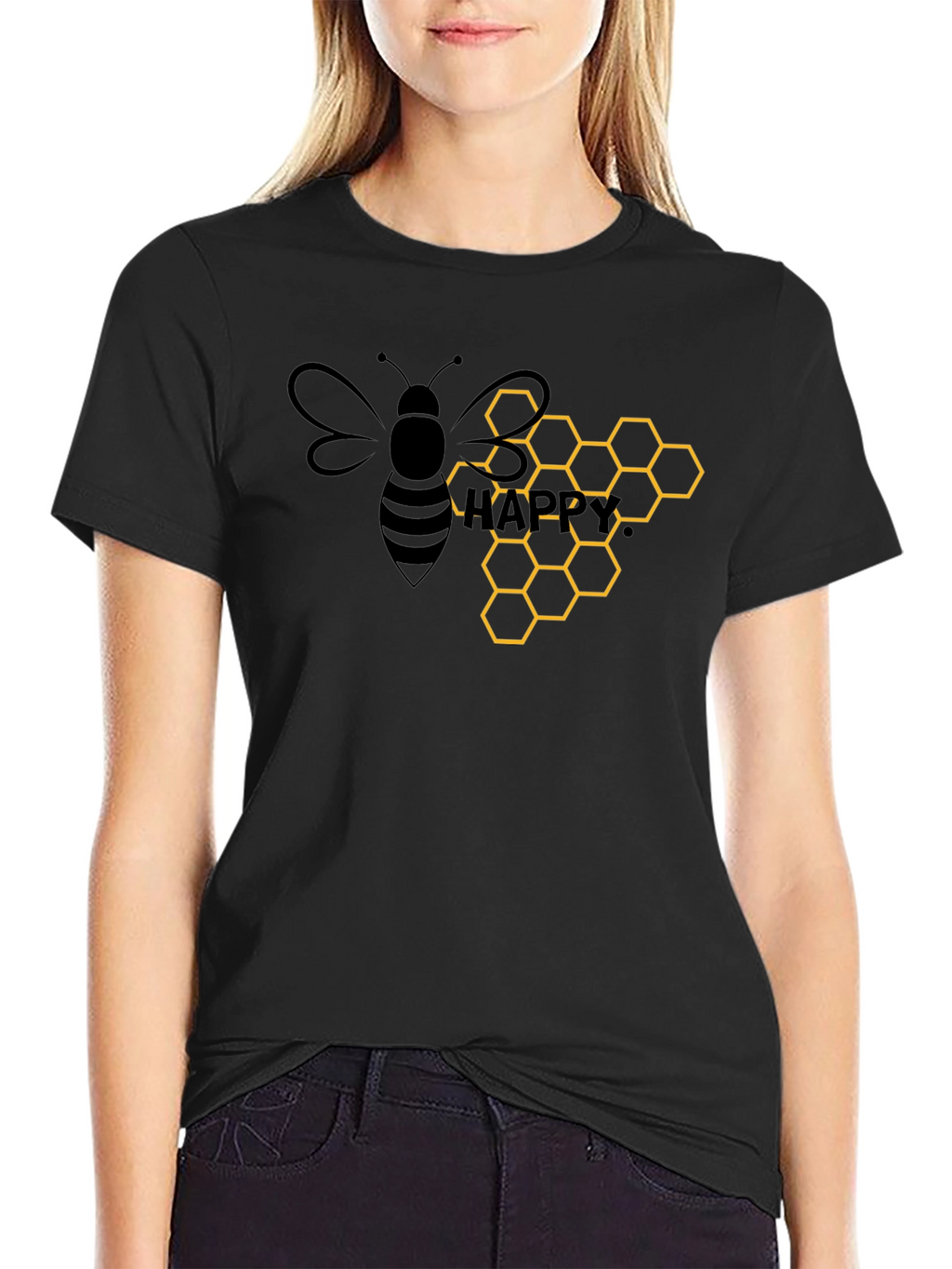 Bee So Happy Graphic T-Shirt