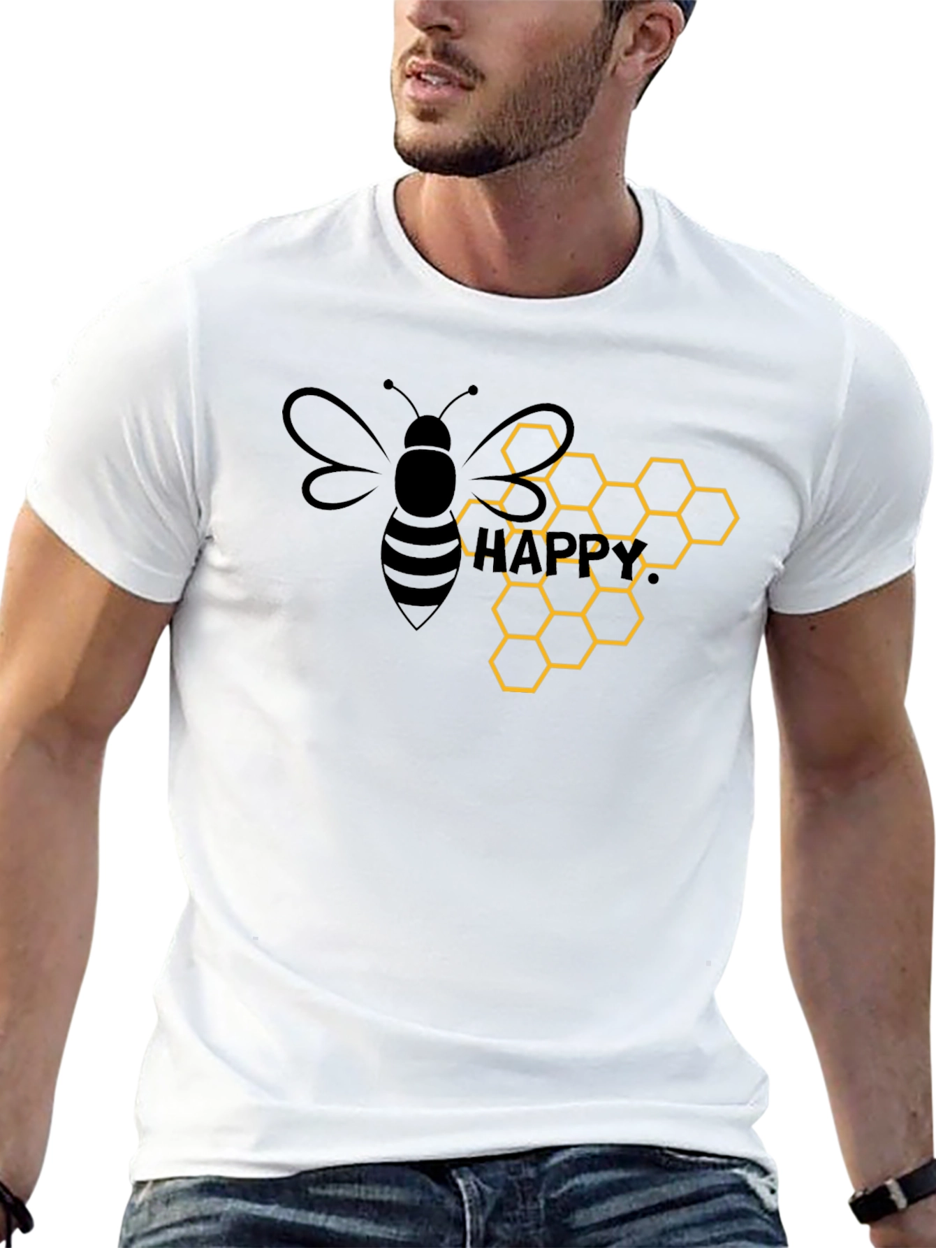 Bee So Happy Graphic T-Shirt