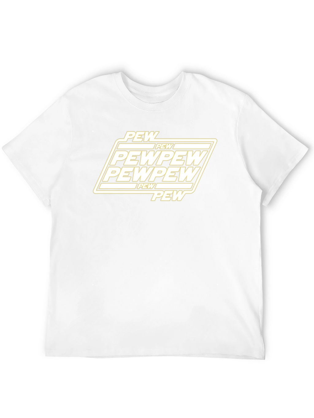 Pew Pew Graphic T-Shirt - Black Cotton Blend