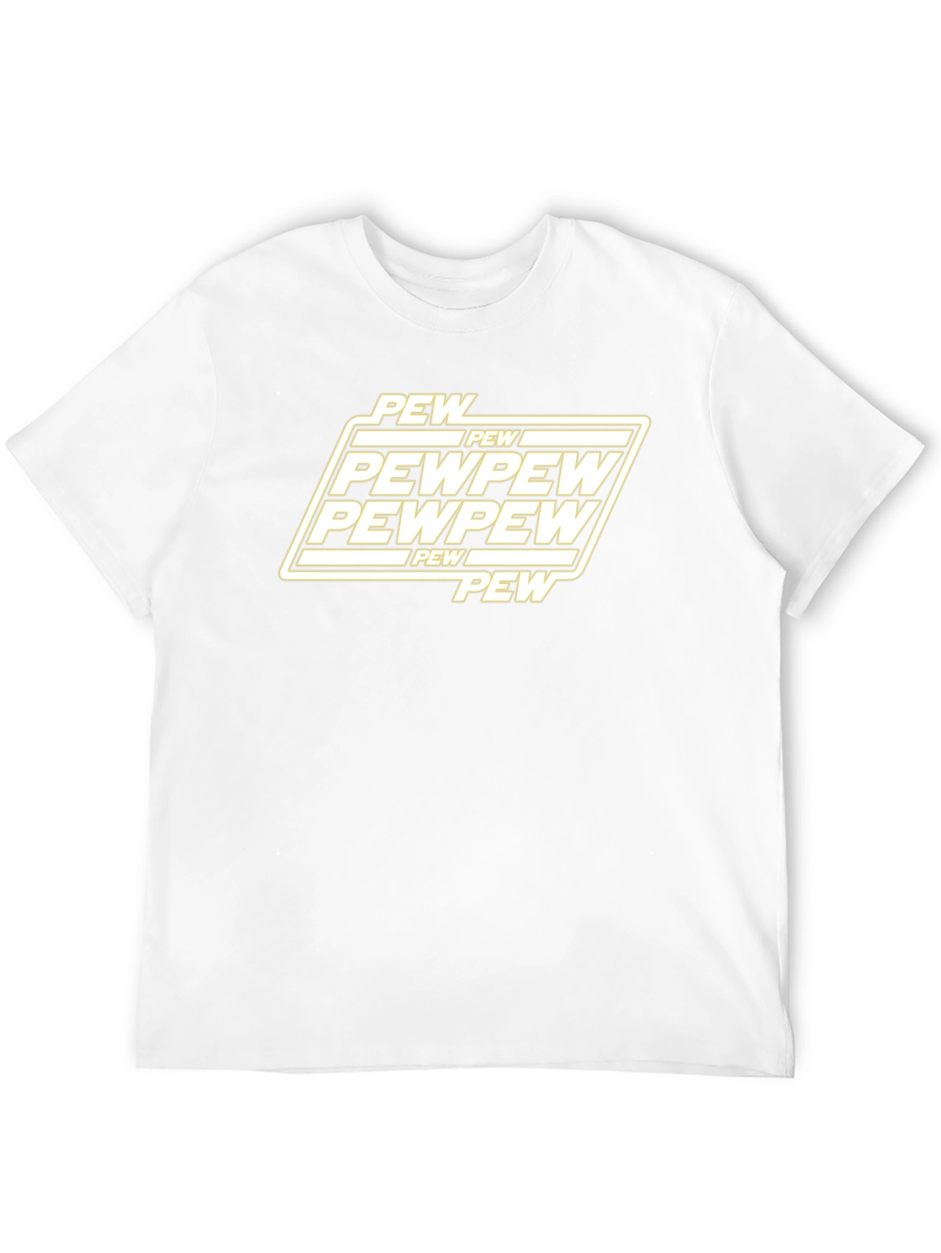 Pew Pew Graphic T-Shirt - Black Cotton Blend