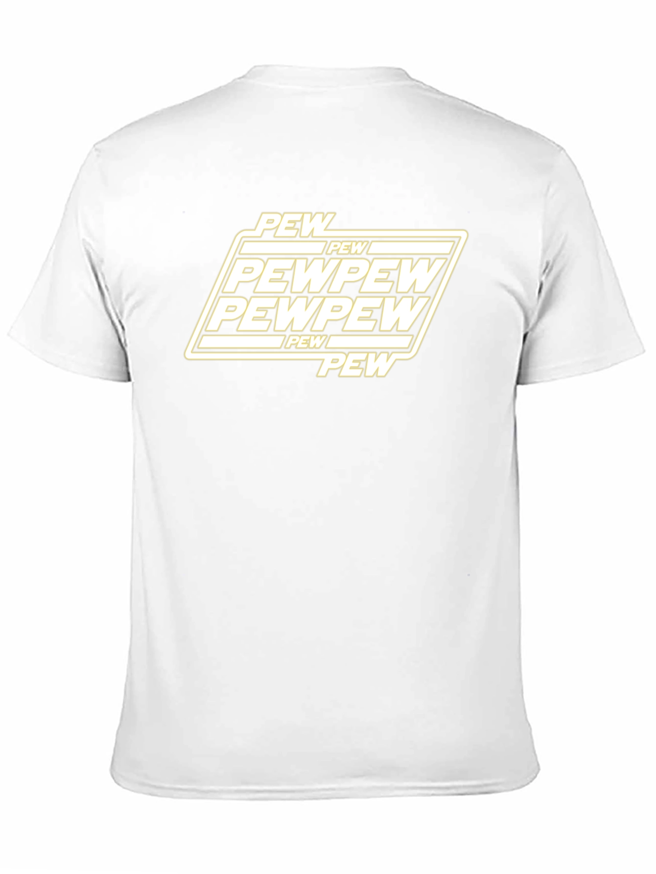 Pew Pew Graphic T-Shirt - Black Cotton Blend