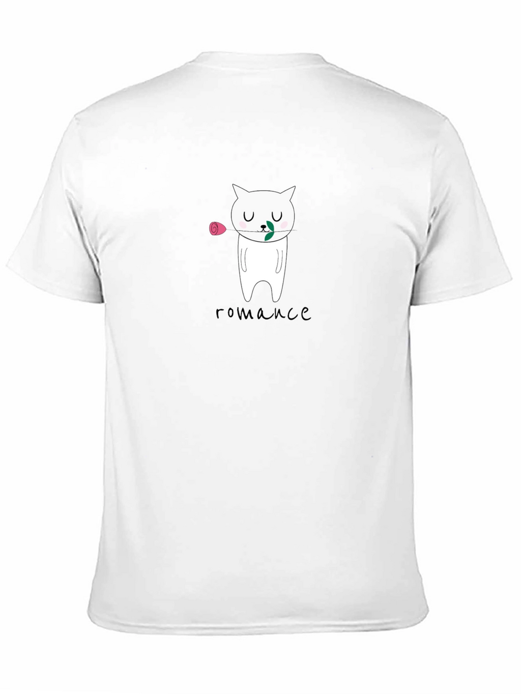Romantic Cat Graphic T-Shirt - Cute Valentines Day Tee