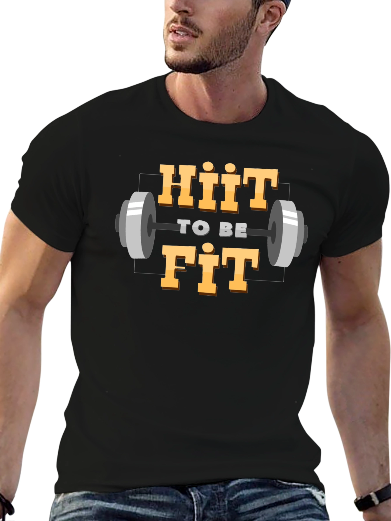HIIT To Be Fit Graphic Tee - Workout Motivation Shirt