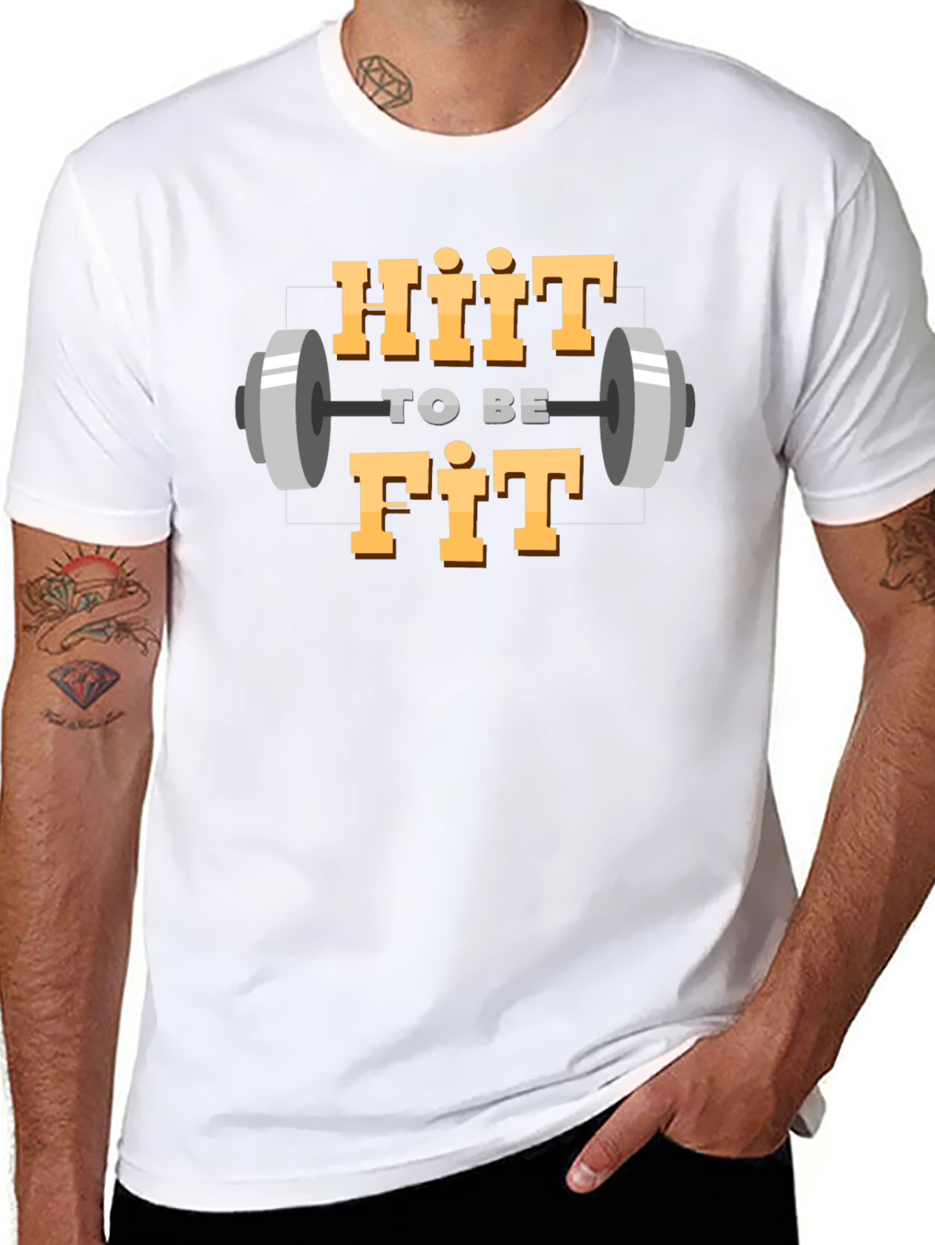 HIIT To Be Fit Graphic Tee - Workout Motivation Shirt