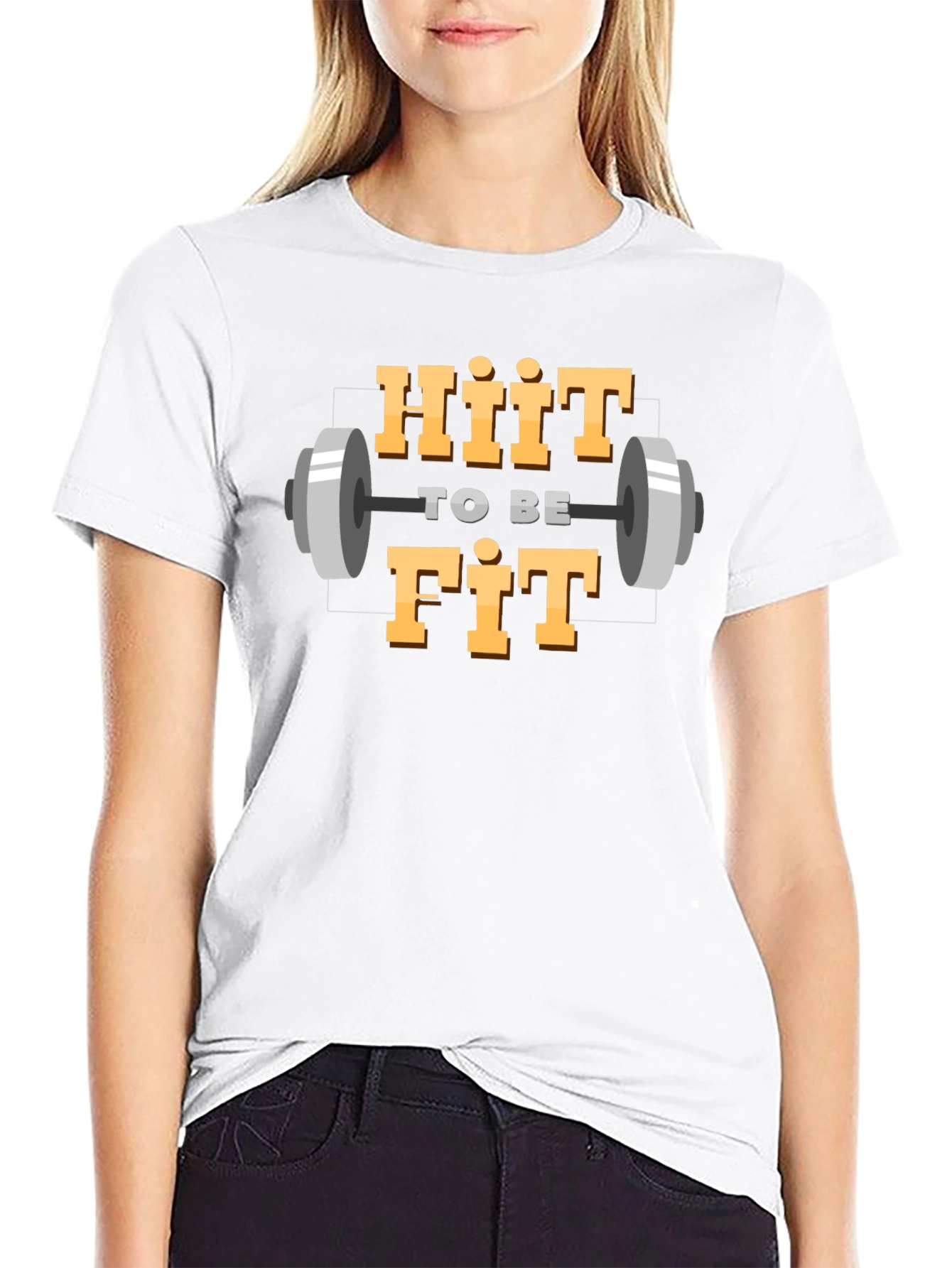 HIIT To Be Fit Graphic Tee - Workout Motivation Shirt