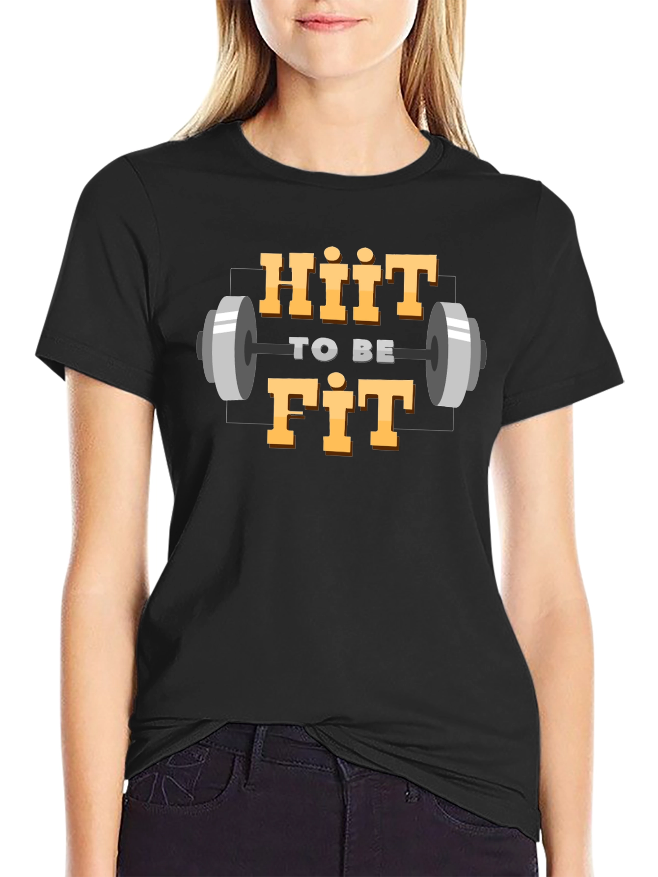 HIIT To Be Fit Graphic Tee - Workout Motivation Shirt