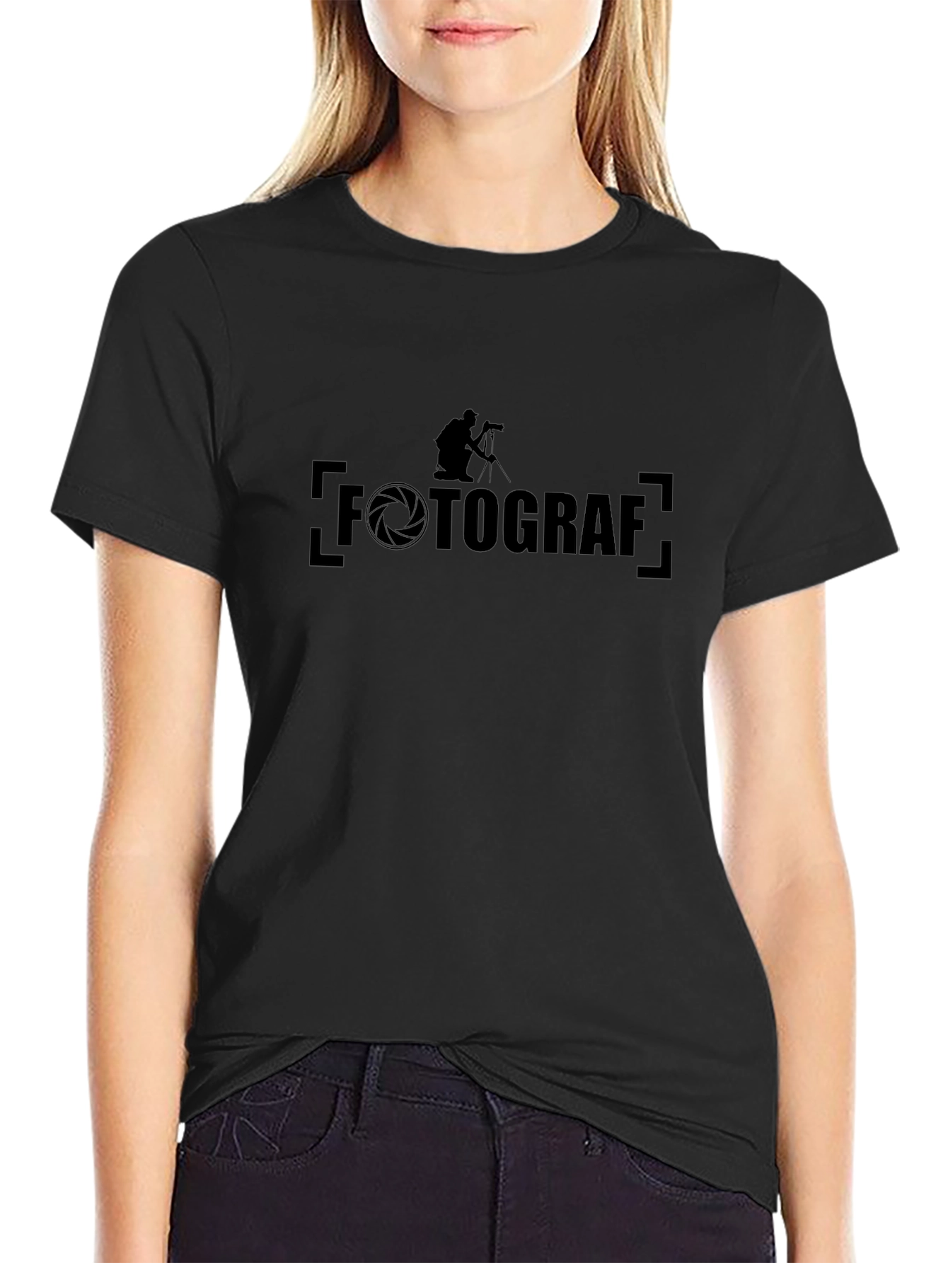 Fotograf Black T-Shirt - Photographer Graphic Tee