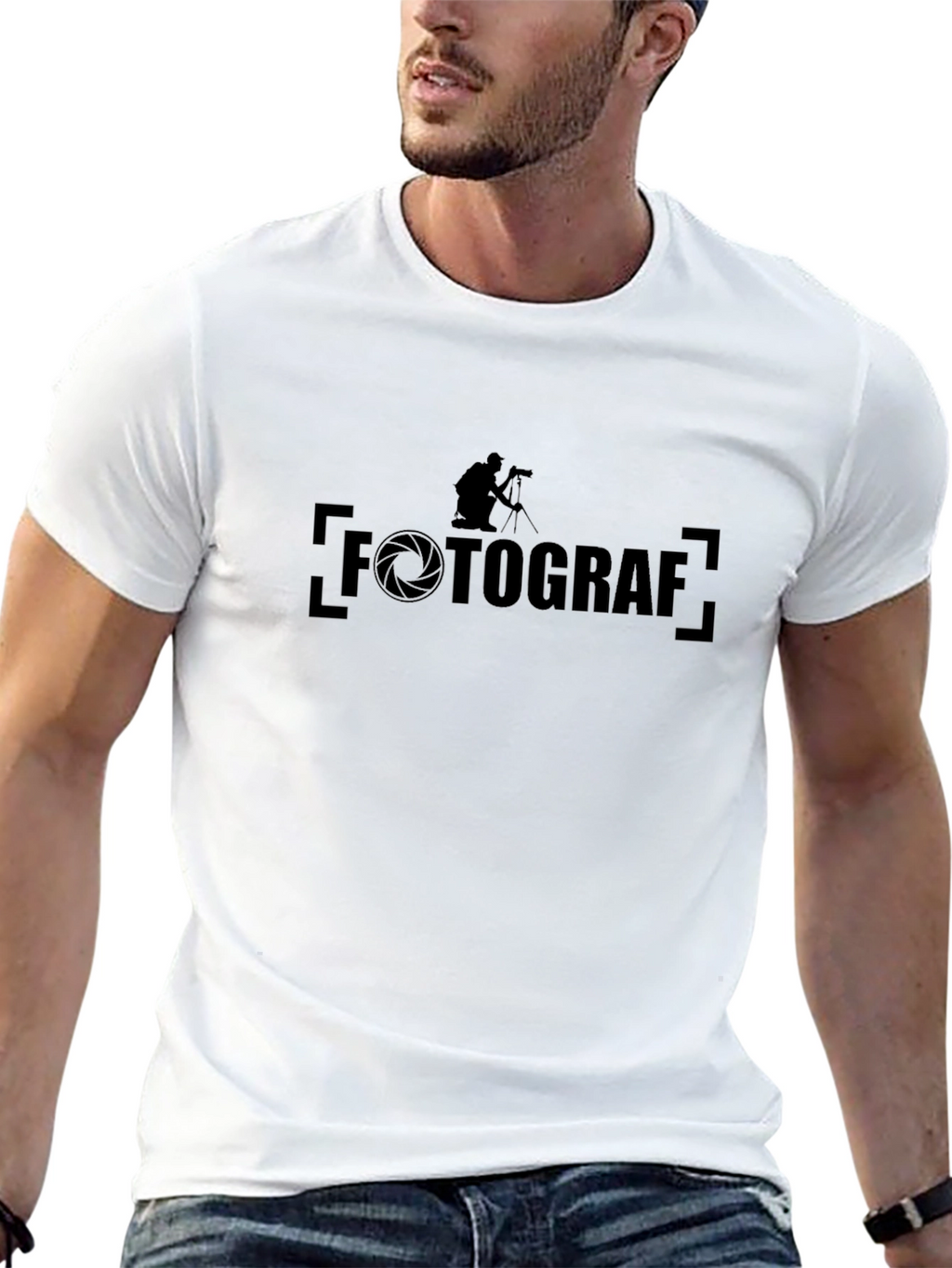 Fotograf Black T-Shirt - Photographer Graphic Tee