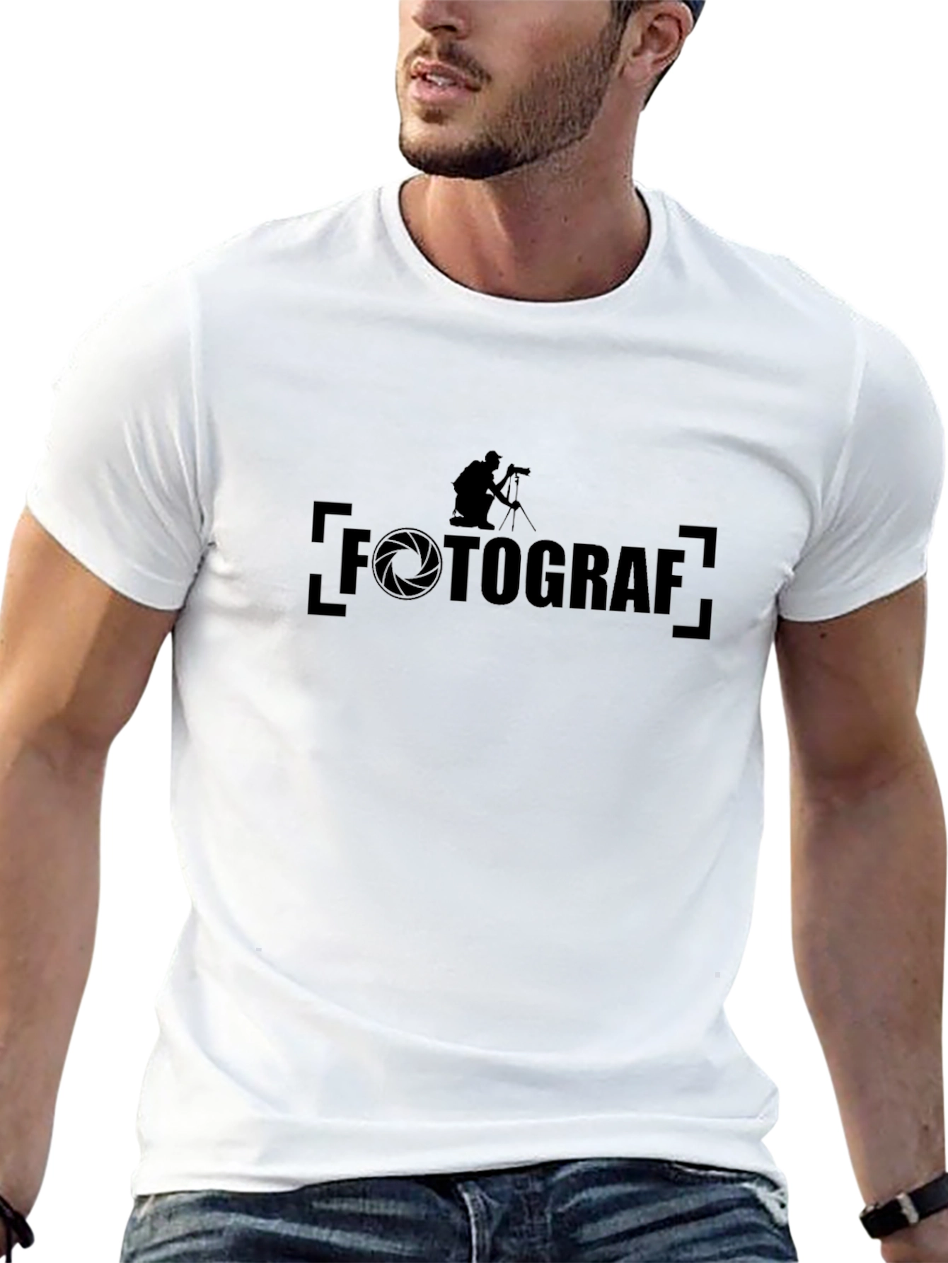 Fotograf Black T-Shirt - Photographer Graphic Tee
