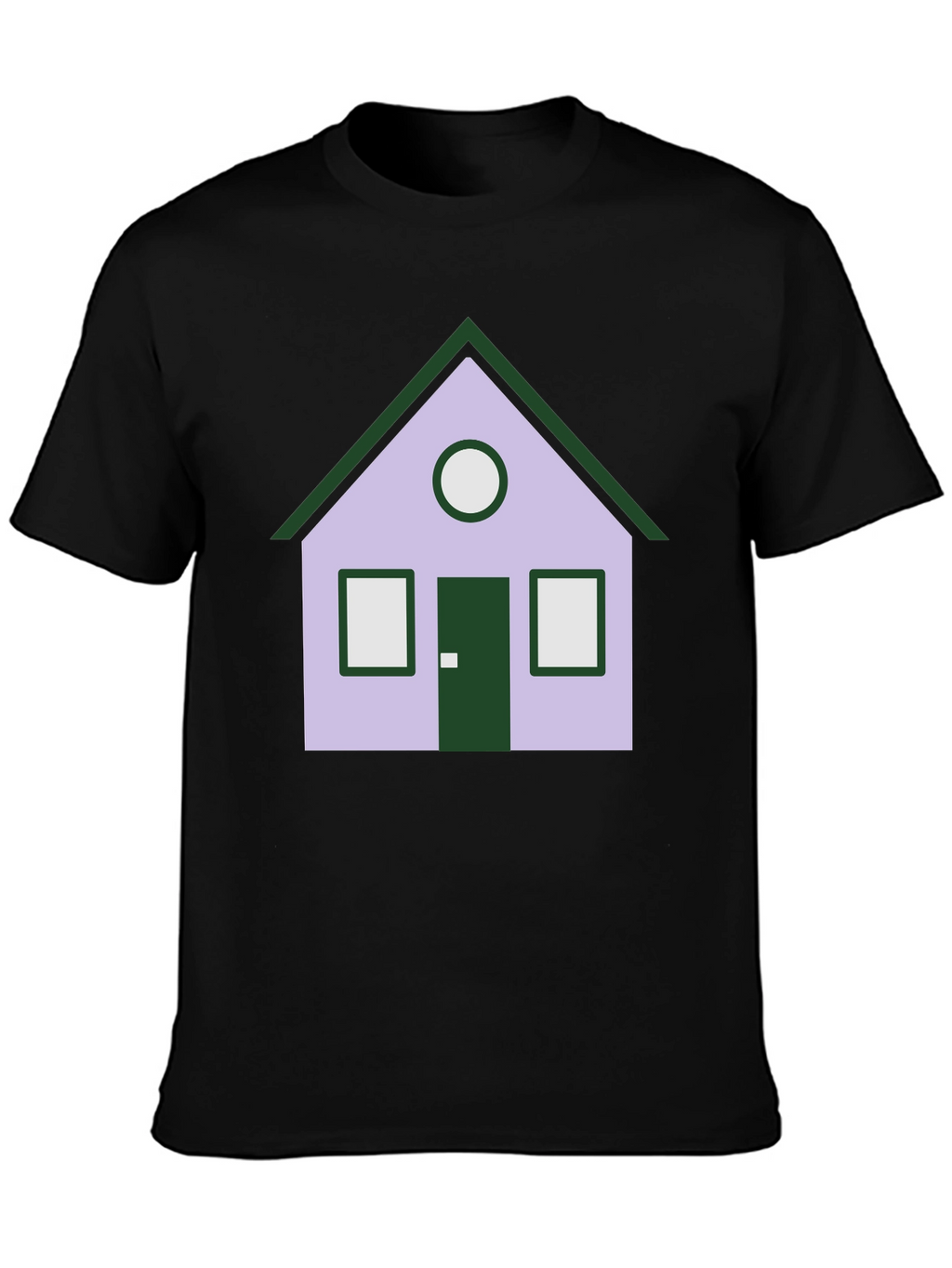 House Graphic Tee - Unique Design Black