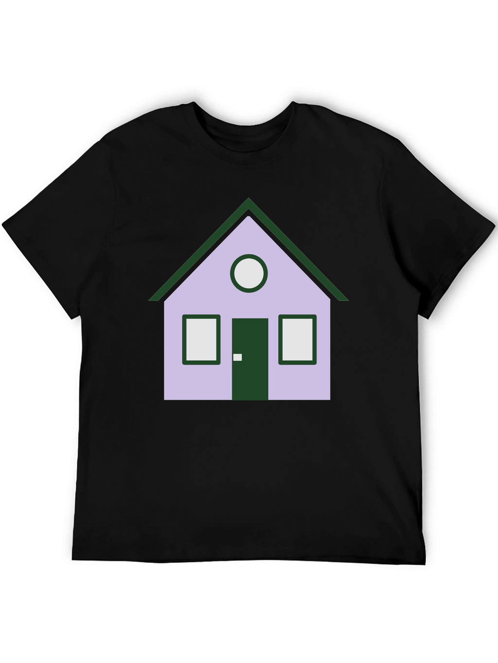 House Graphic Tee - Unique Design Black