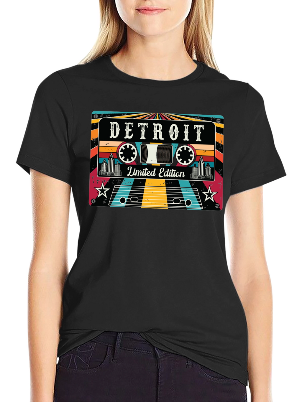 Detroit Limited Edition Retro Cassette Tape T-Shirt