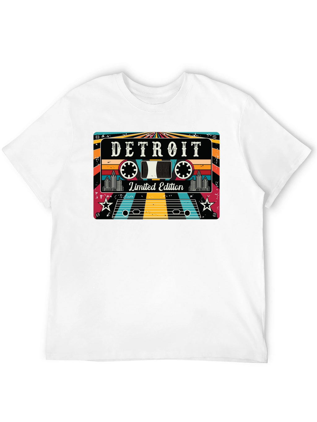 Detroit Limited Edition Retro Cassette Tape T-Shirt