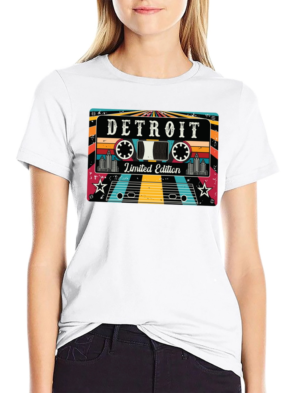 Detroit Limited Edition Retro Cassette Tape T-Shirt