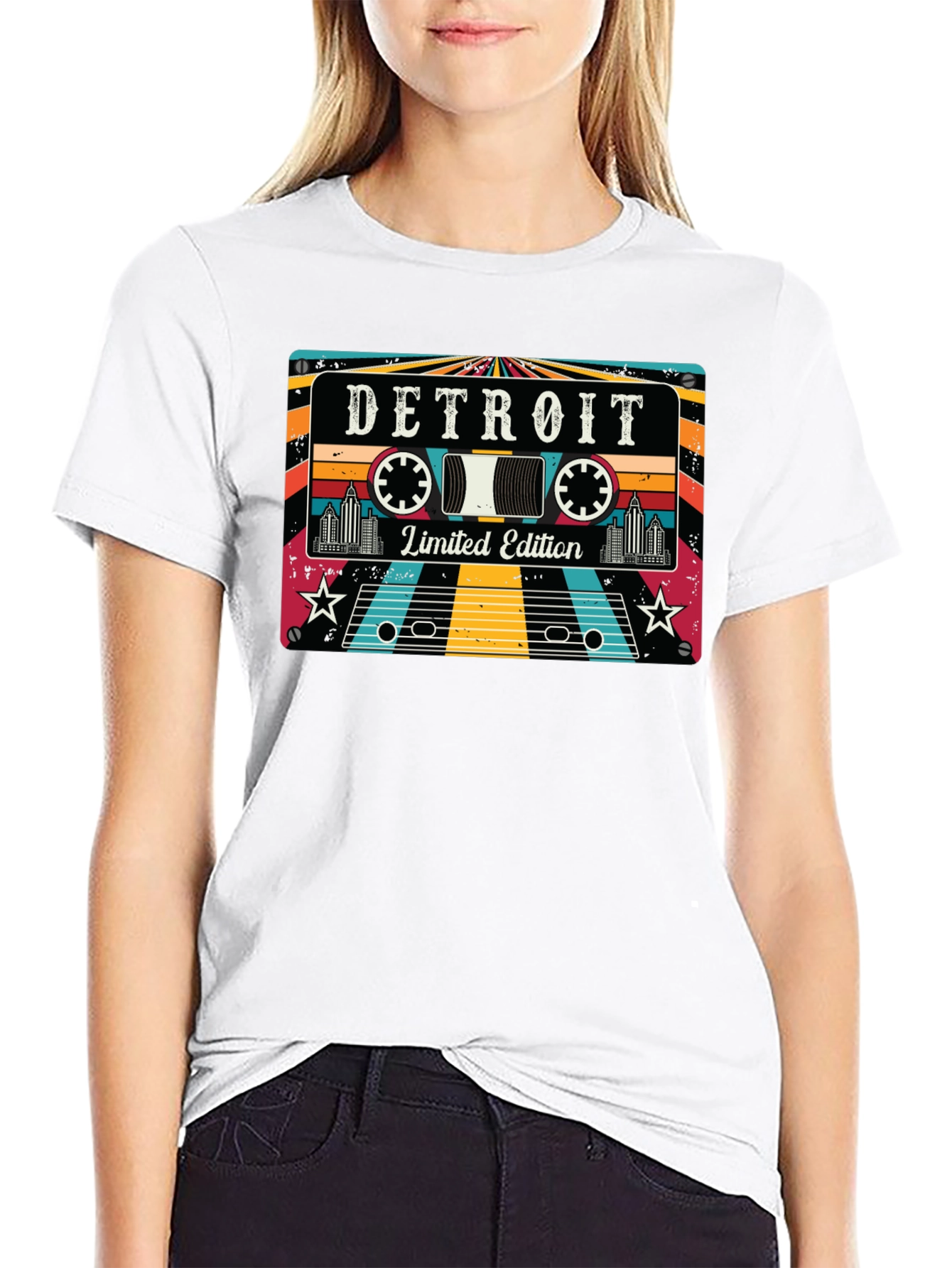 Detroit Limited Edition Retro Cassette Tape T-Shirt