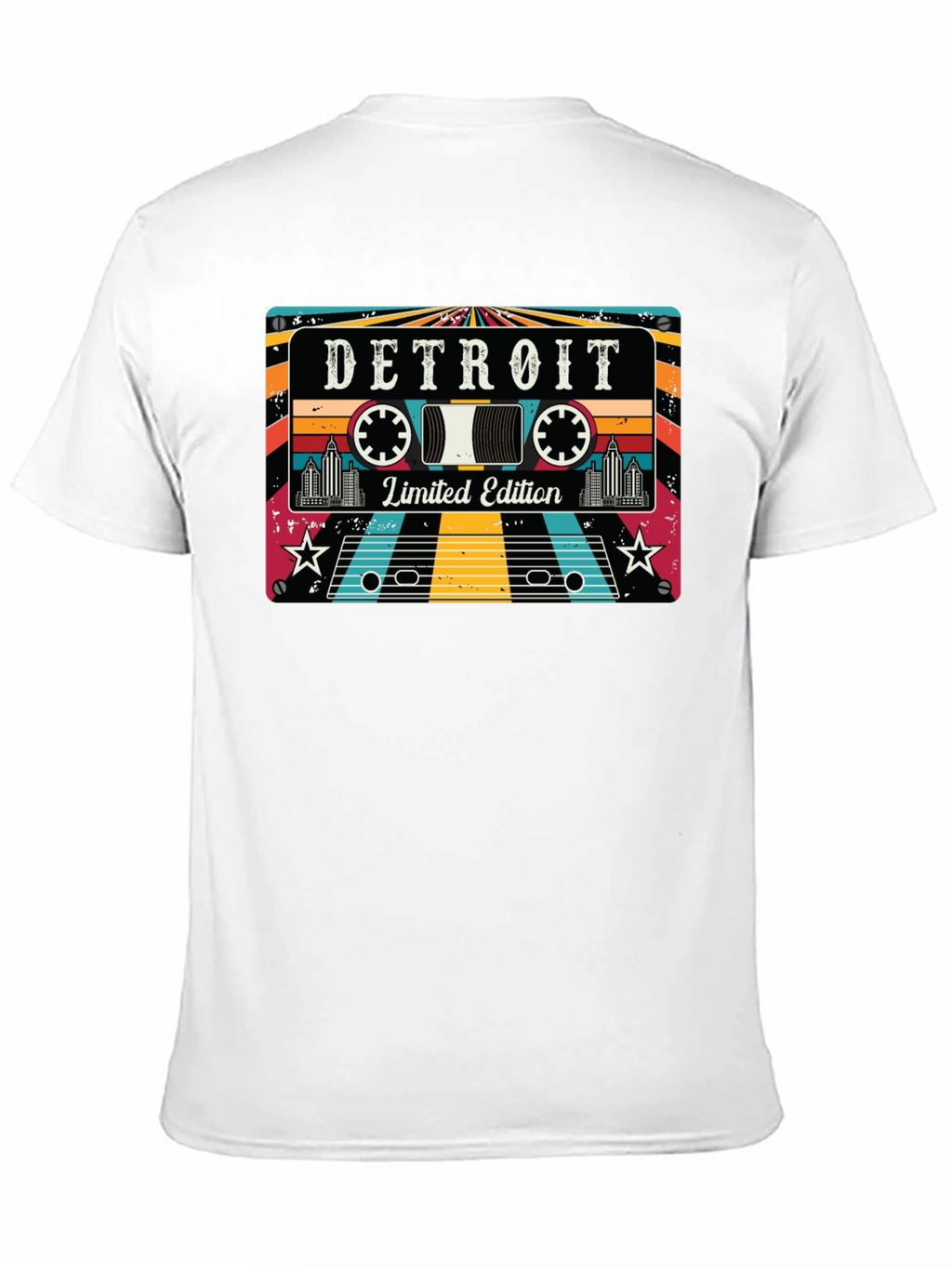 Detroit Limited Edition Retro Cassette Tape T-Shirt
