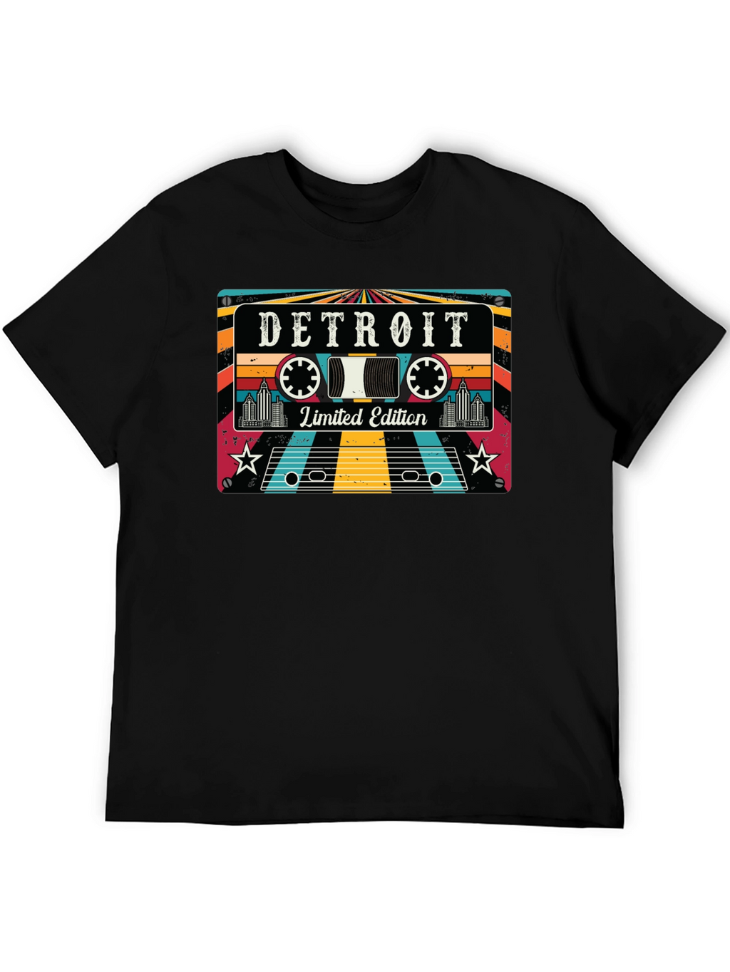 Detroit Limited Edition Retro Cassette Tape T-Shirt