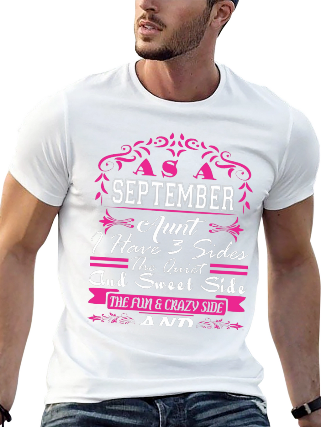 September Aunt 3 Sides T-Shirt