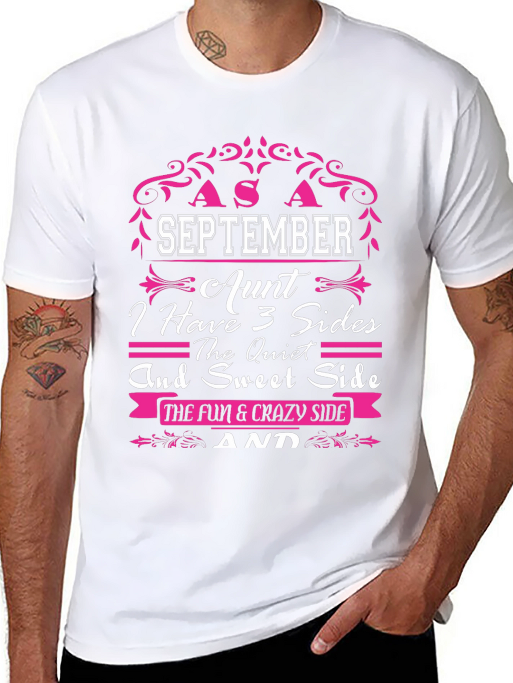 September Aunt 3 Sides T-Shirt