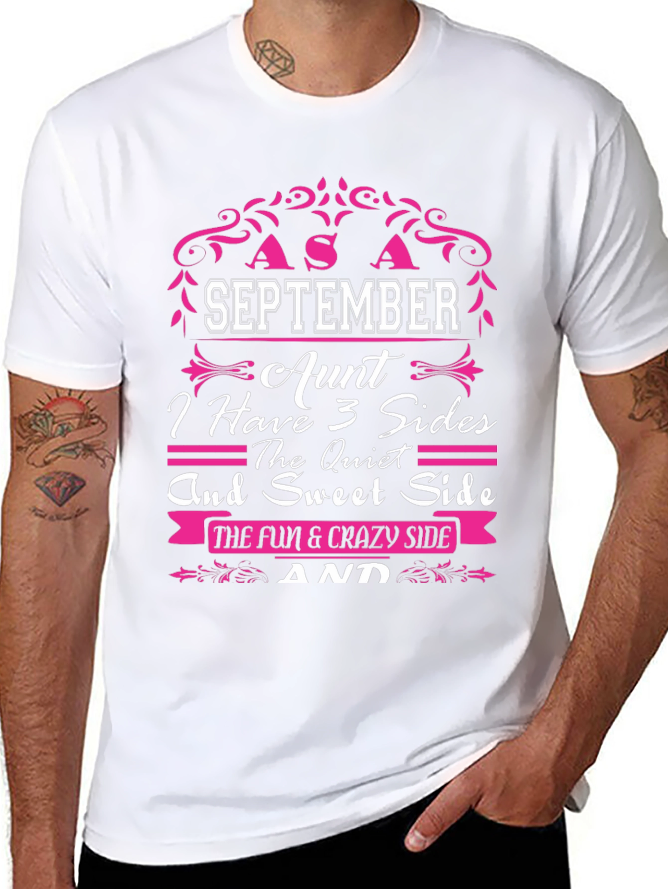 September Aunt 3 Sides T-Shirt